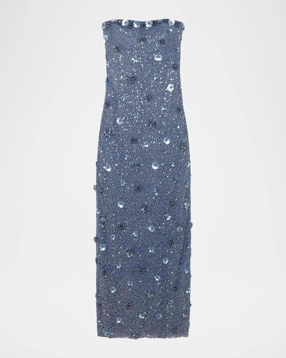 SIMKHAI Serafina Strapless Embellished Gown
