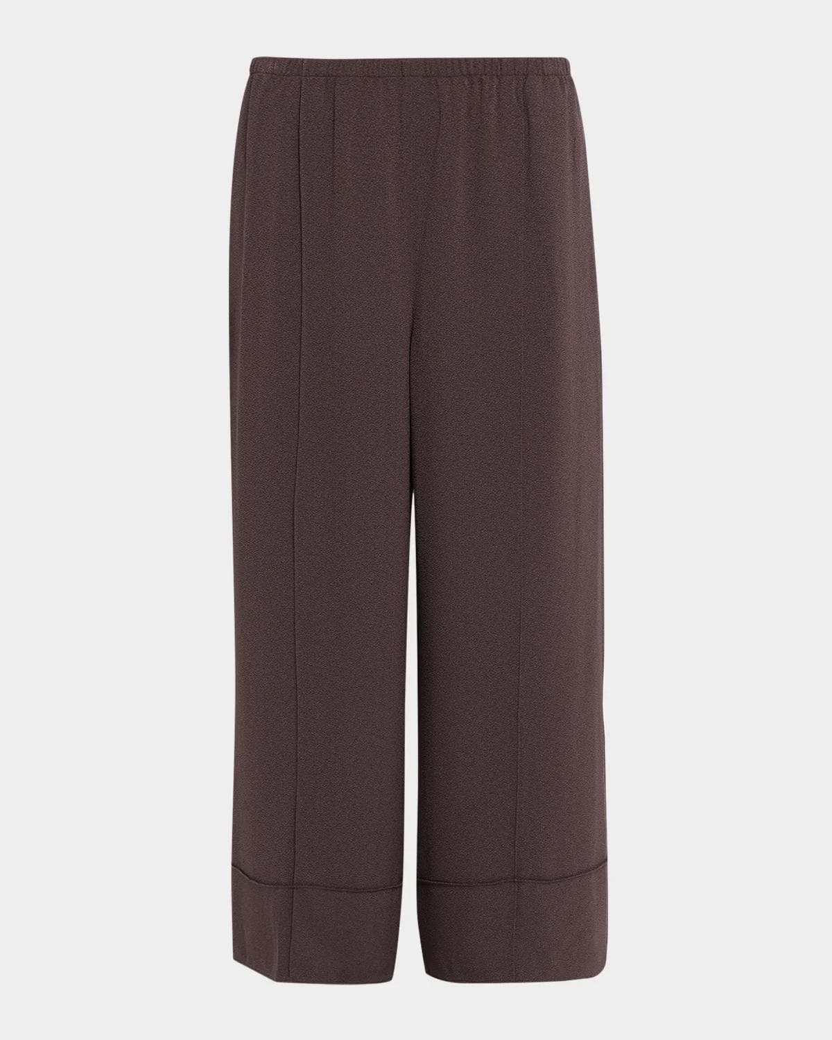 Theory Crop Pintuck Wide-Leg Pants