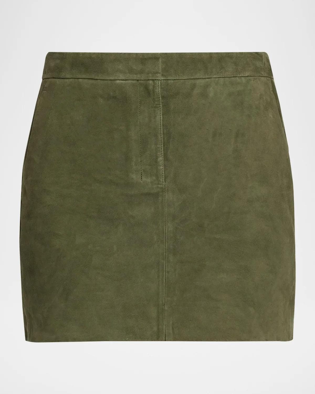 Theory Low-Rise Suede Mini Trouser Skirt