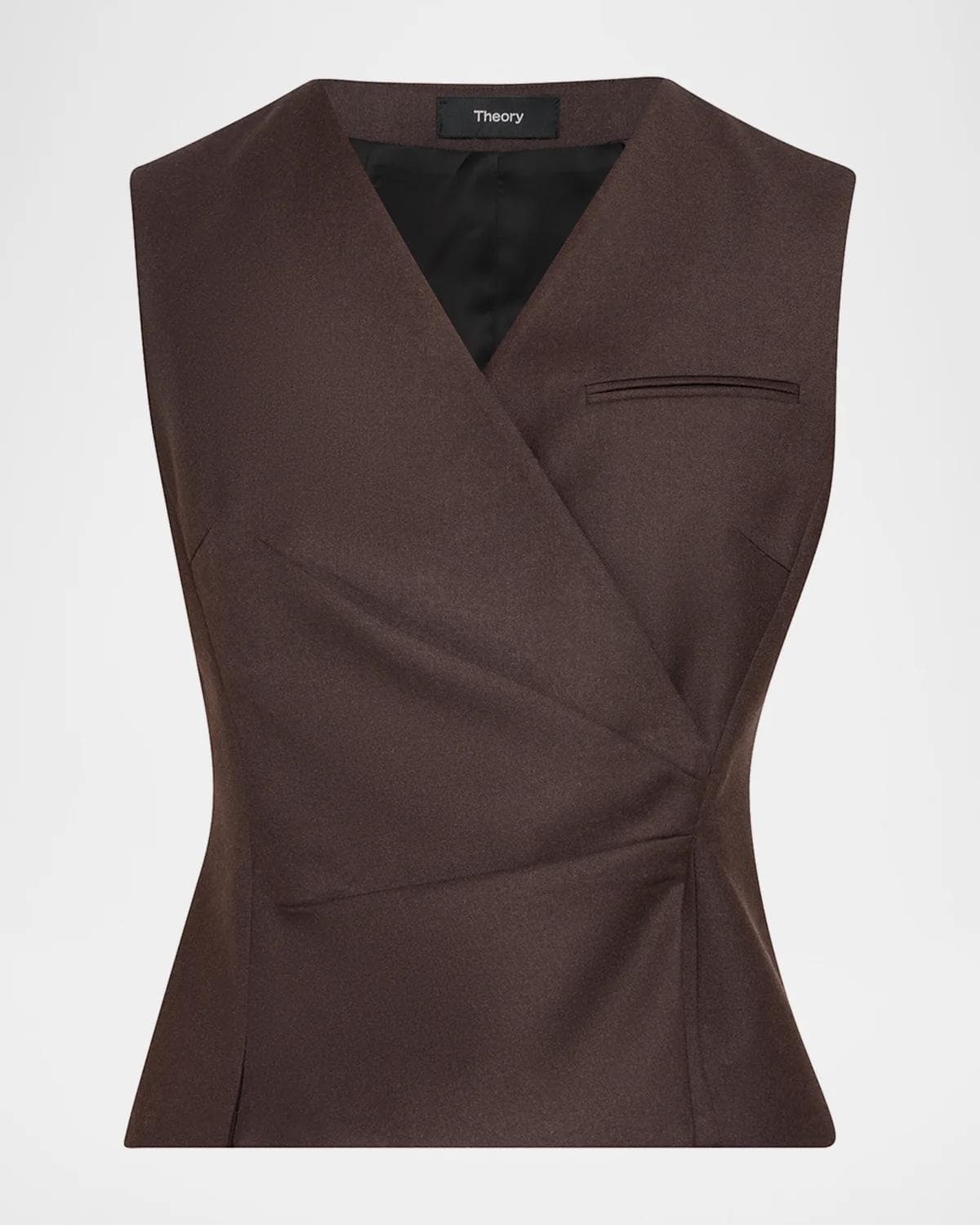 Theory Double-Breasted Wrap Vest