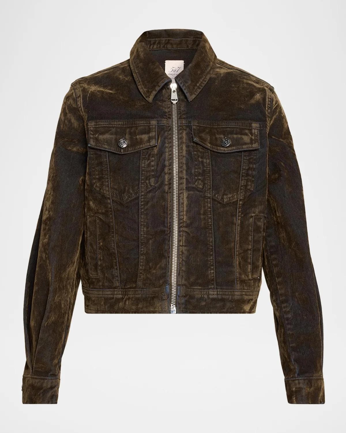 Cinq à Sept Nicole Flocked Denim Jacket