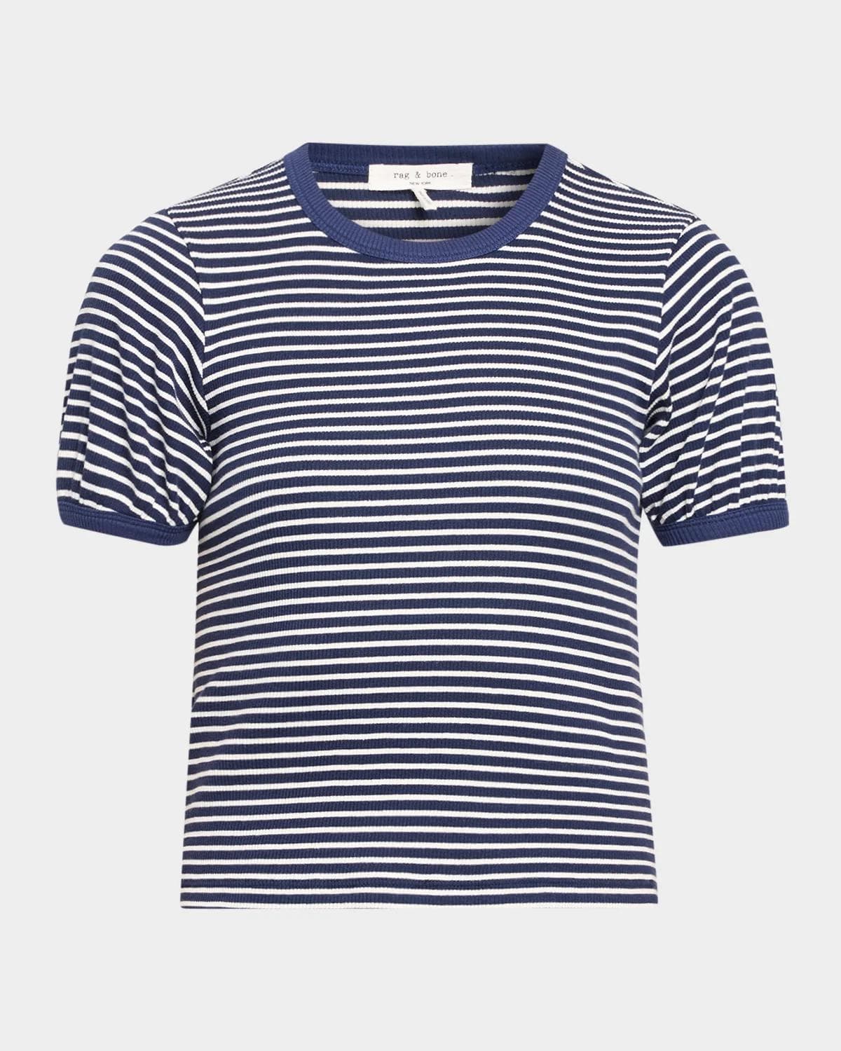 rag & bone The Essential Striped Pima Cotton T-Shirt