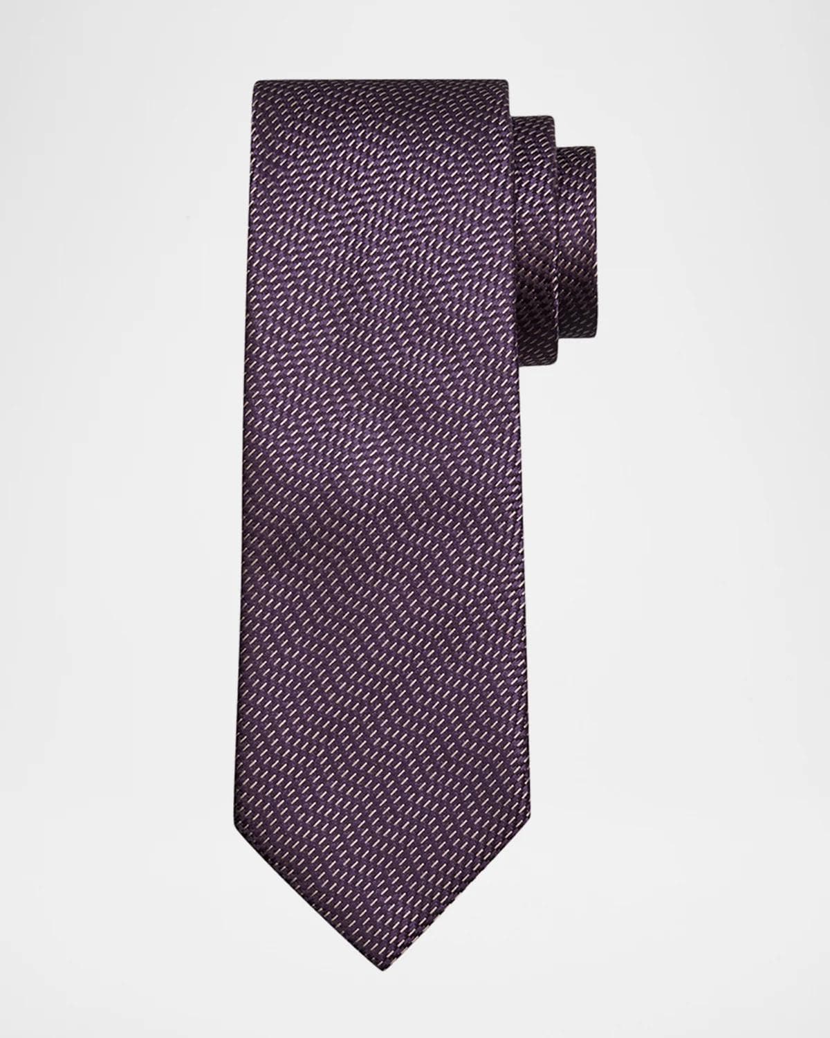 Brioni Men's Silk Micro-Jacquard Tie