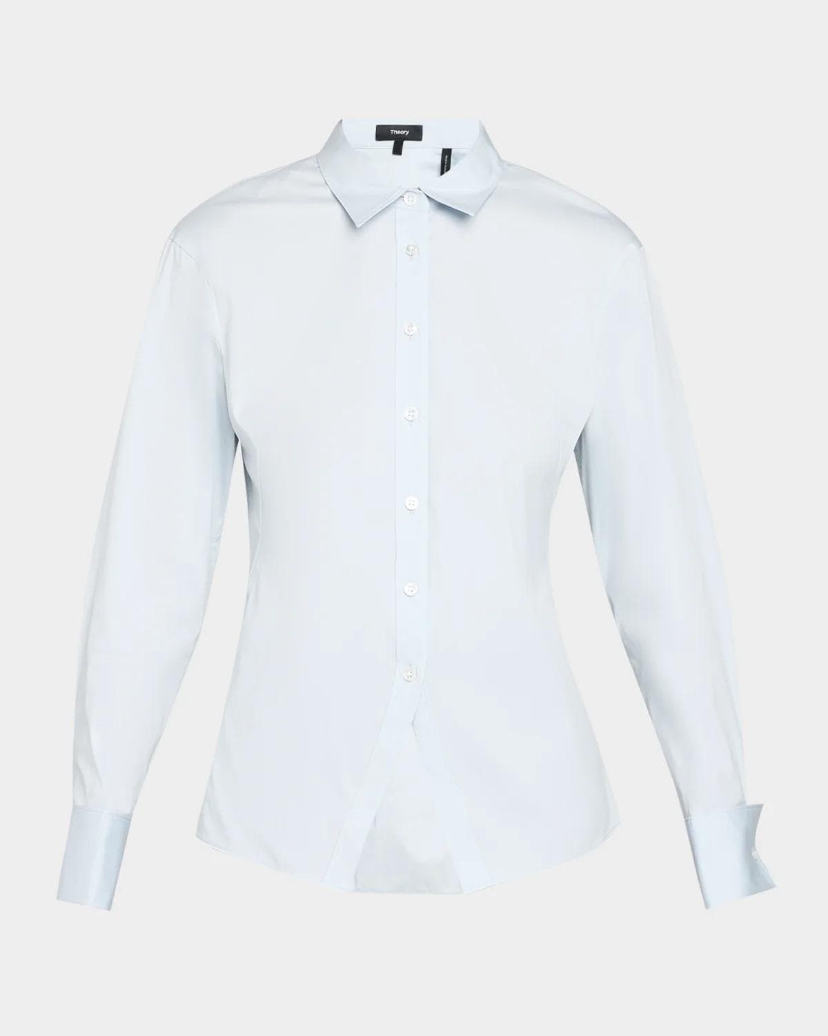 Theory Cutaway Button-Front Shirt