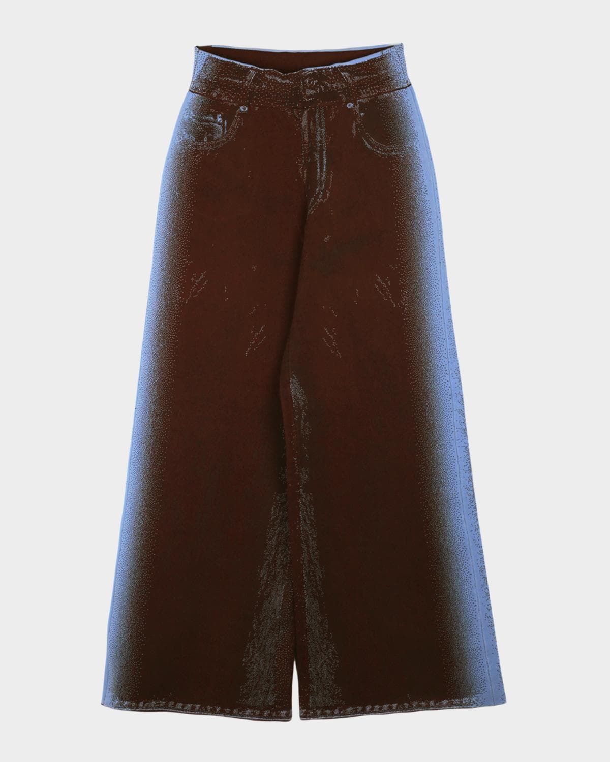 PH5 Zahra Denim-Printed Wide Pants