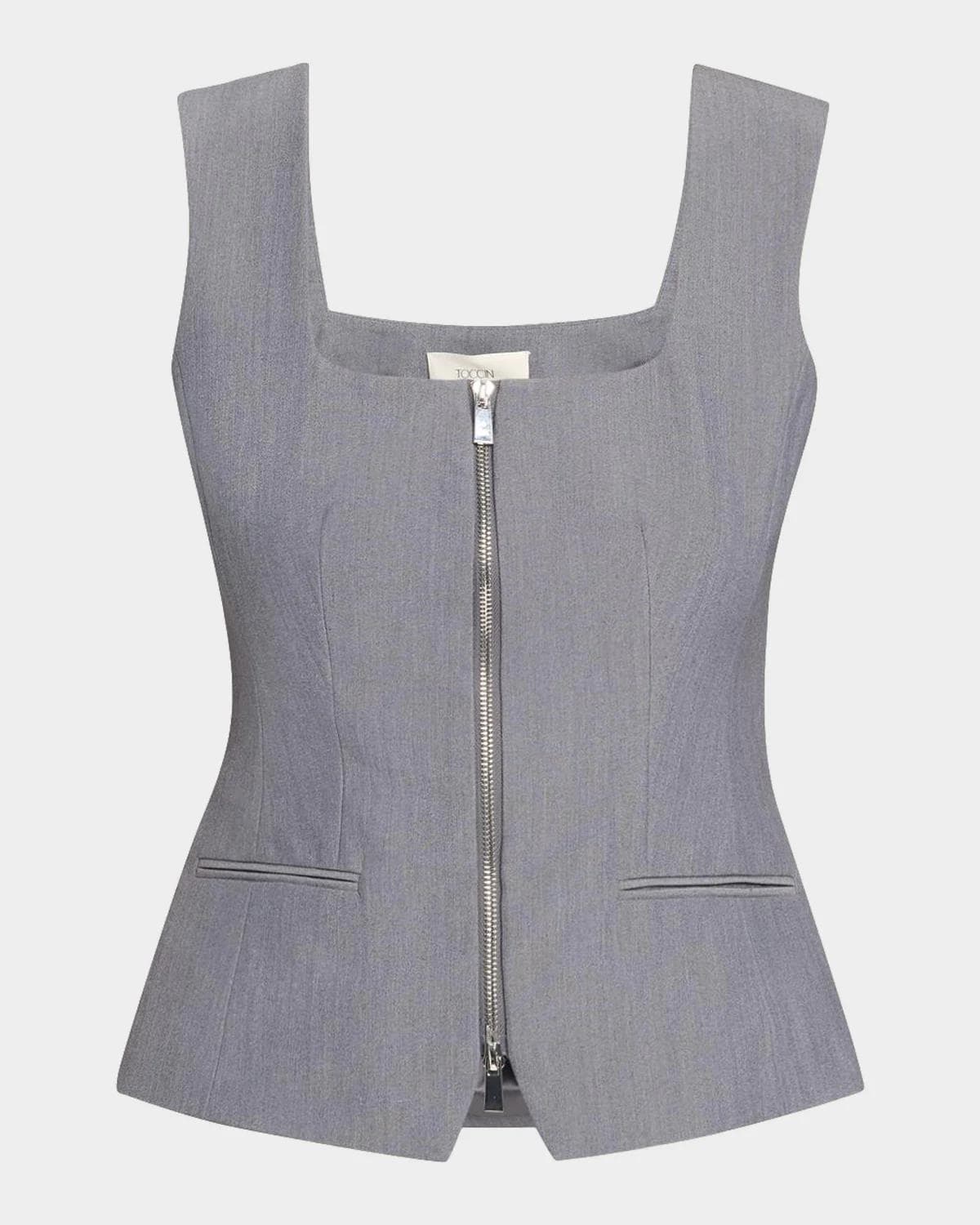 Toccin Yara Sleeveless Zip-Front Vest
