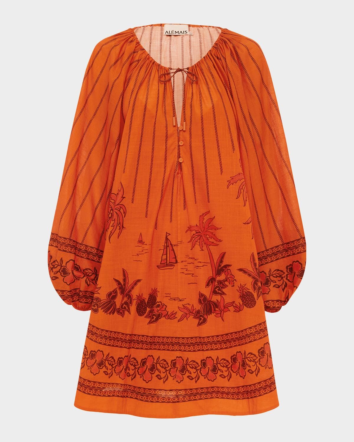 ALÉMAIS Boathouse Cotton Voile Mini Dress