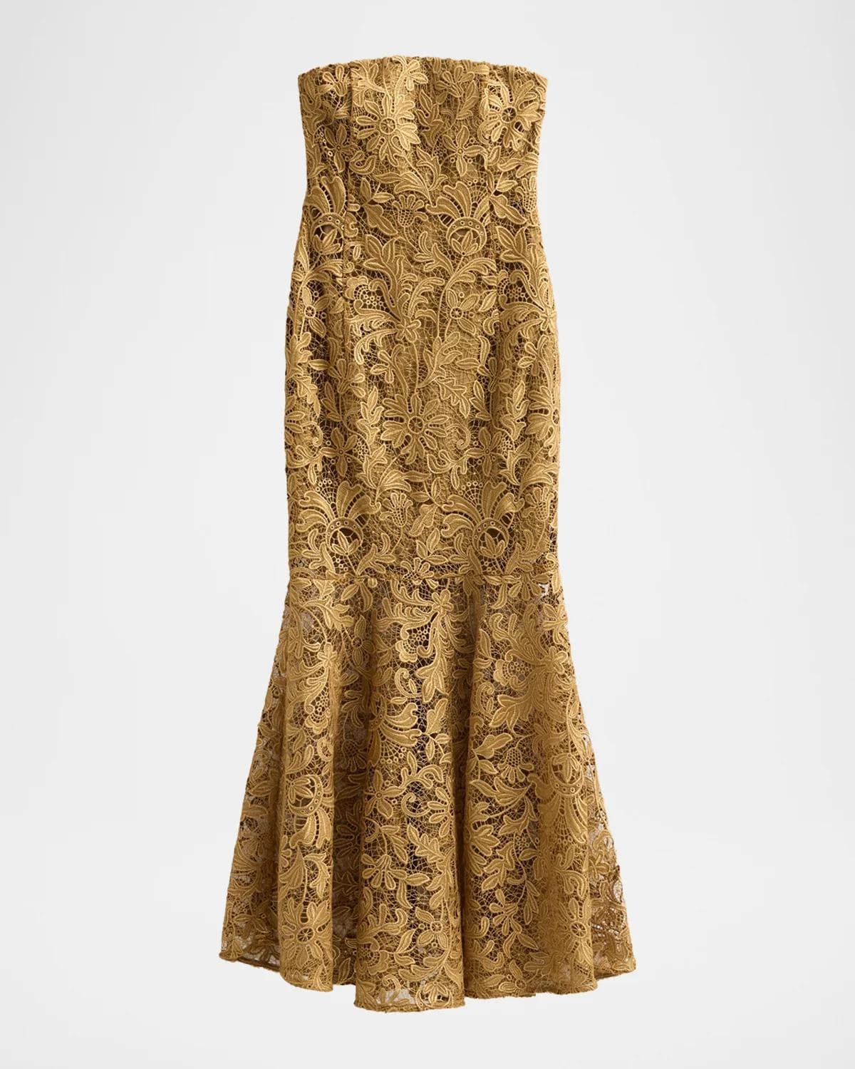 Generation Love Tia Strapless Metallic Guipure Lace Dress