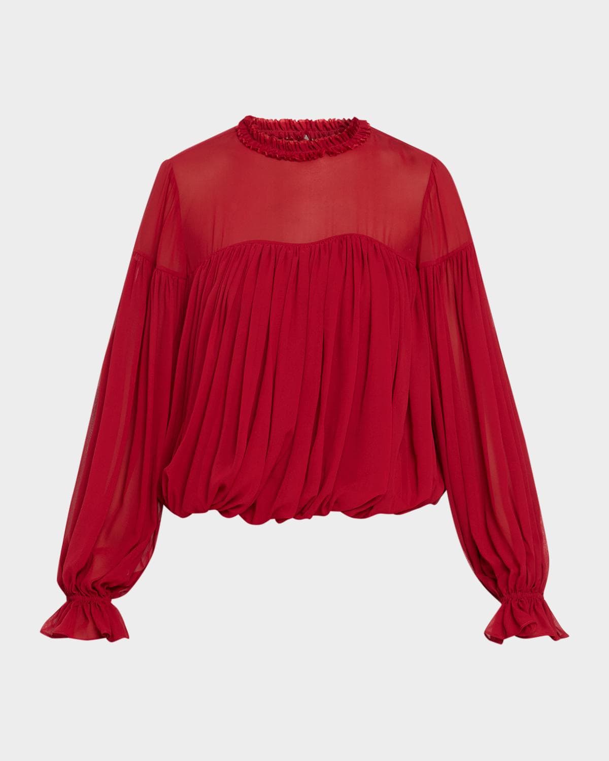 Ulla Johnson Pearl Silk Chiffon Blouse