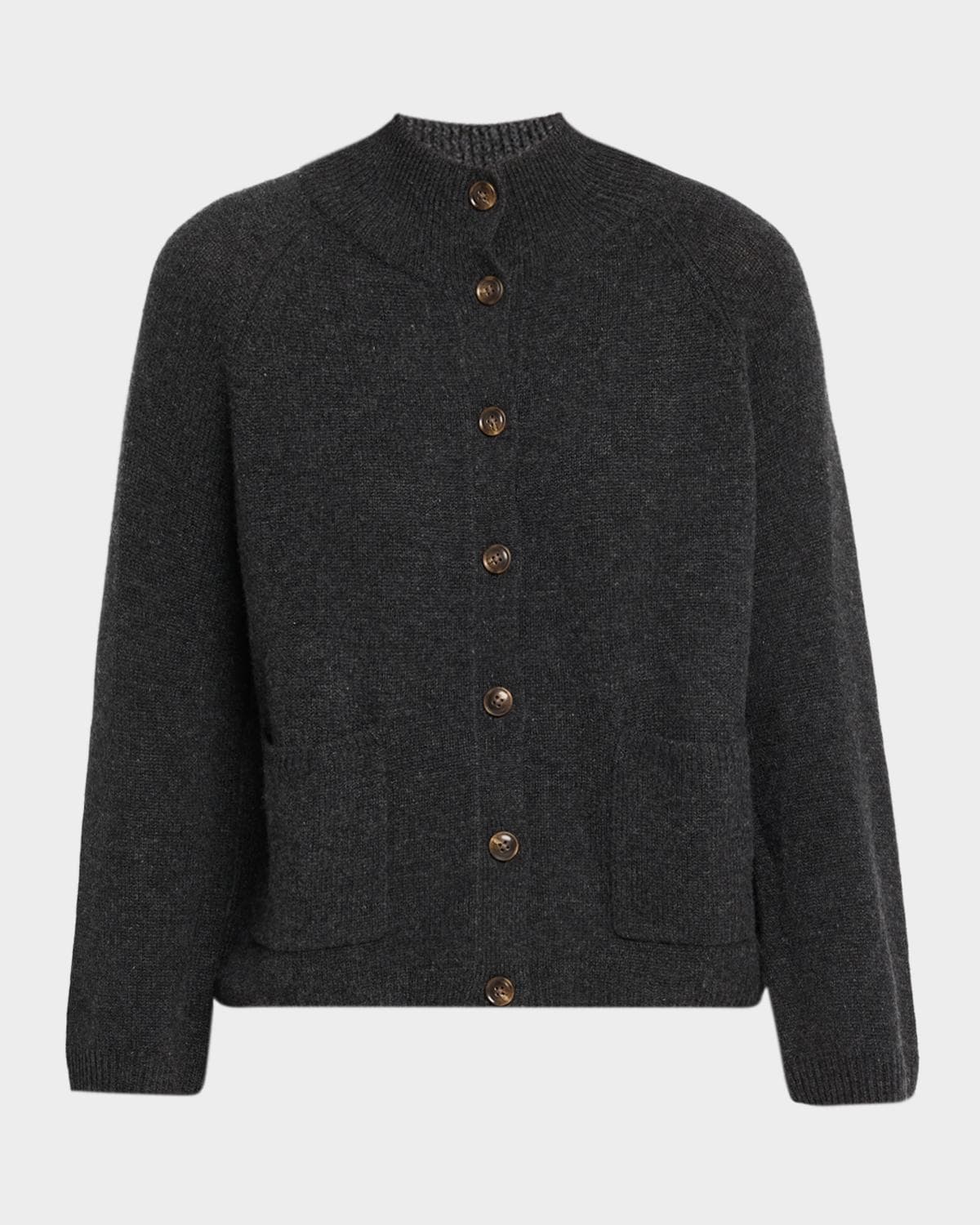 Autumn Cashmere Cashmere Mock-Neck Cardigan