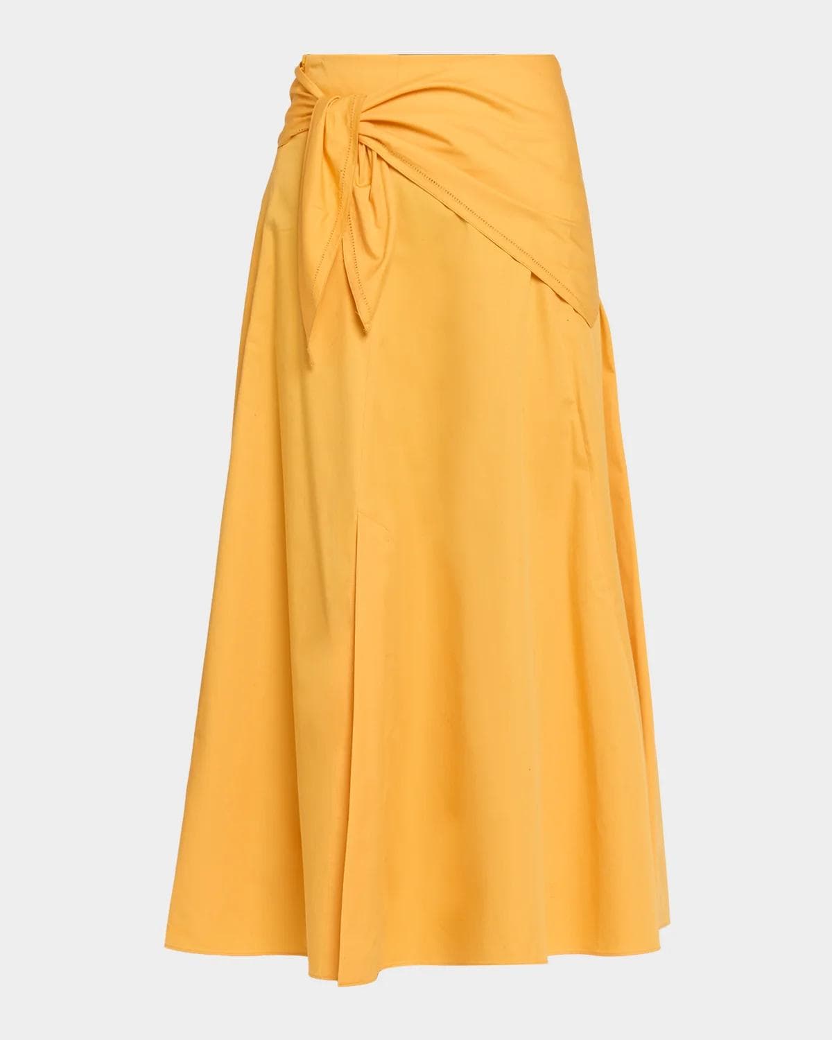 Vince Scarf-Tie Midi Skirt