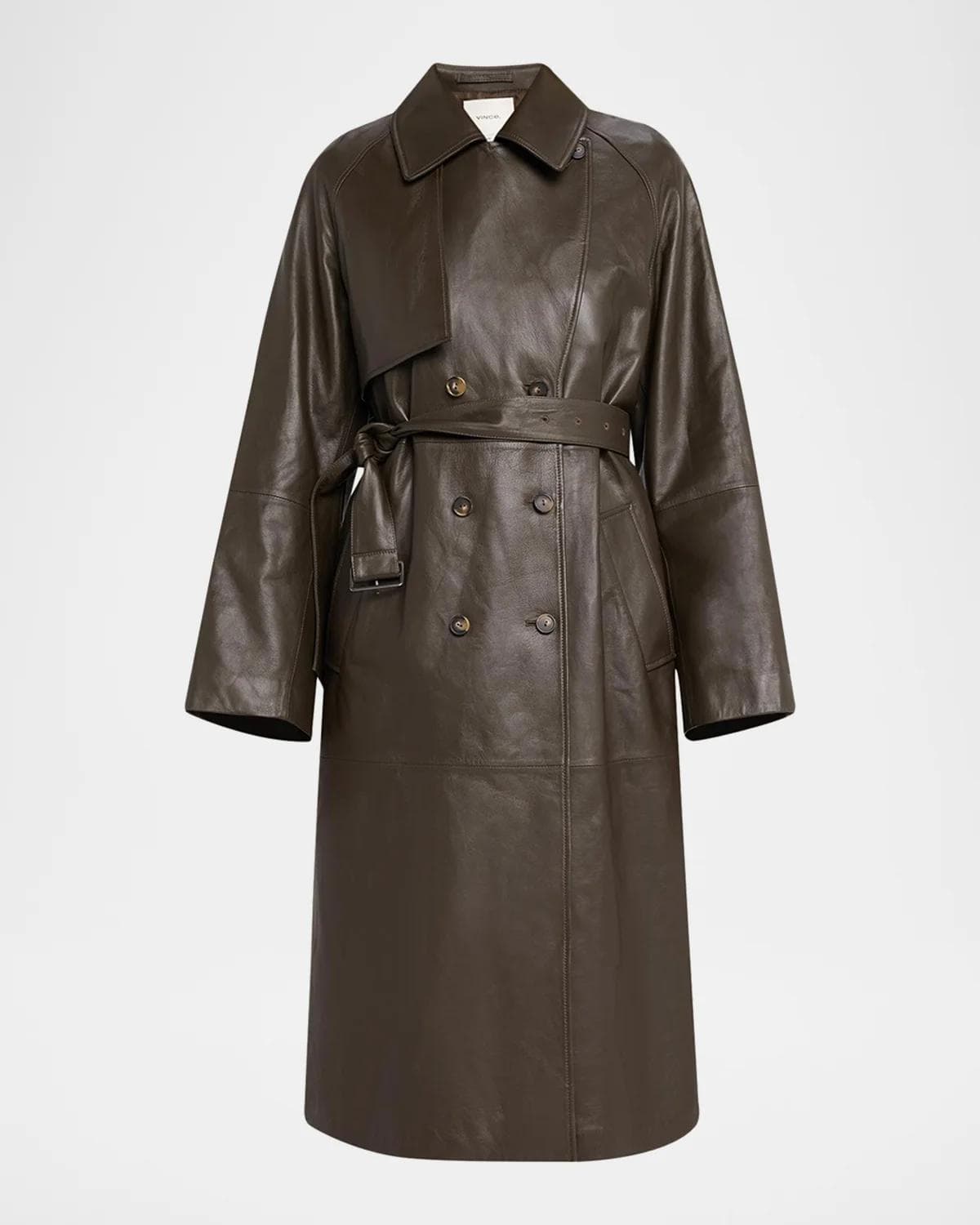 Vince Leather Trench Coat
