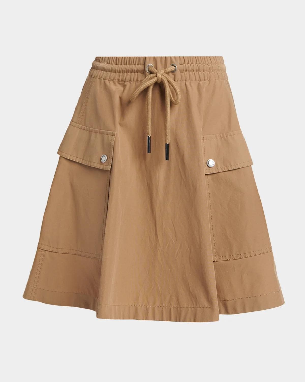 Moncler Cotton-Blend A-Line Mini Skirt
