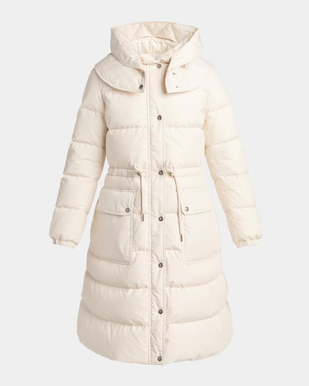 Moncler Pic Hooded Long Down Jacket