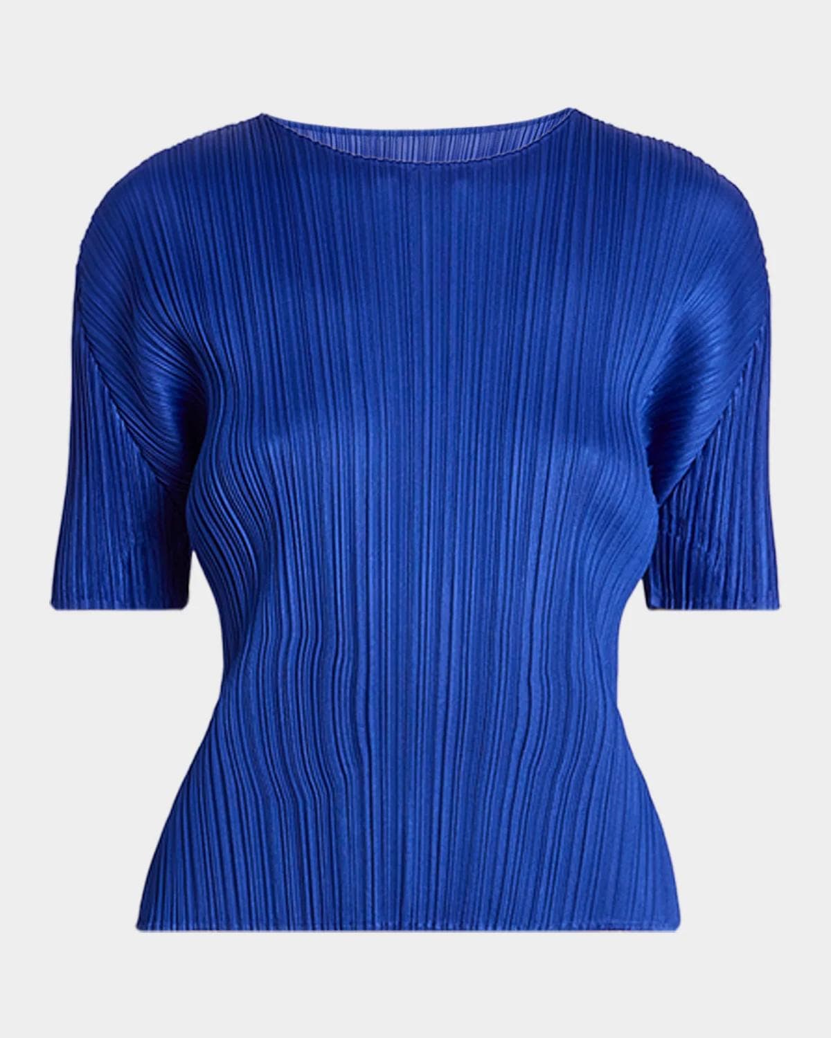 Issey Miyake Monthly Colors: July Short-Sleeve Pleats Top