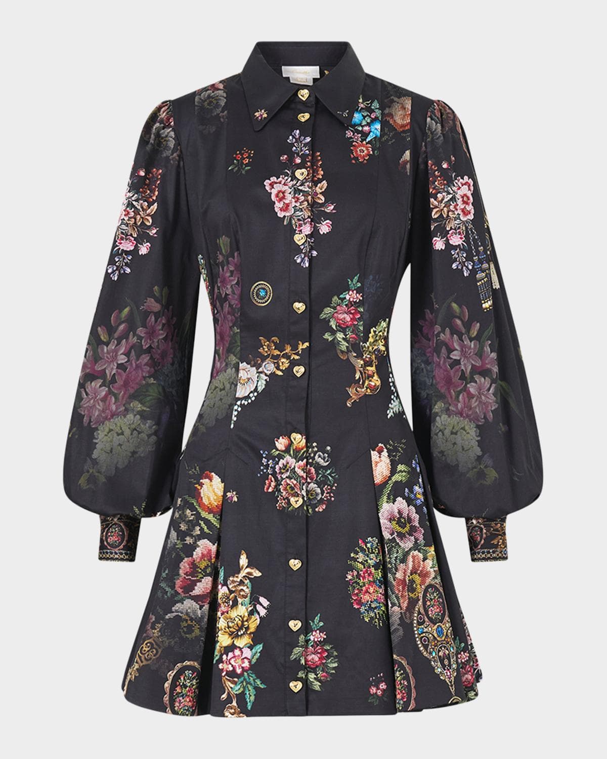 Camilla Night Garden Mini Shirtdress