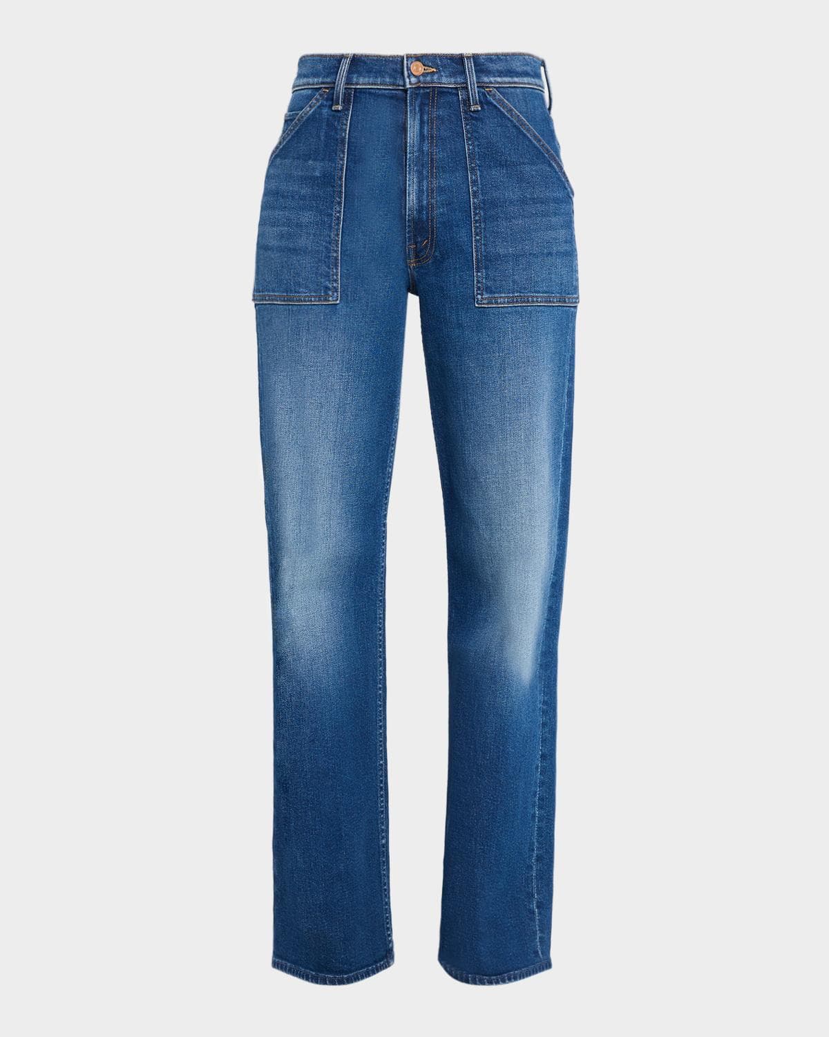 MOTHER The Patch Maven Sneak Wide-Leg Jeans