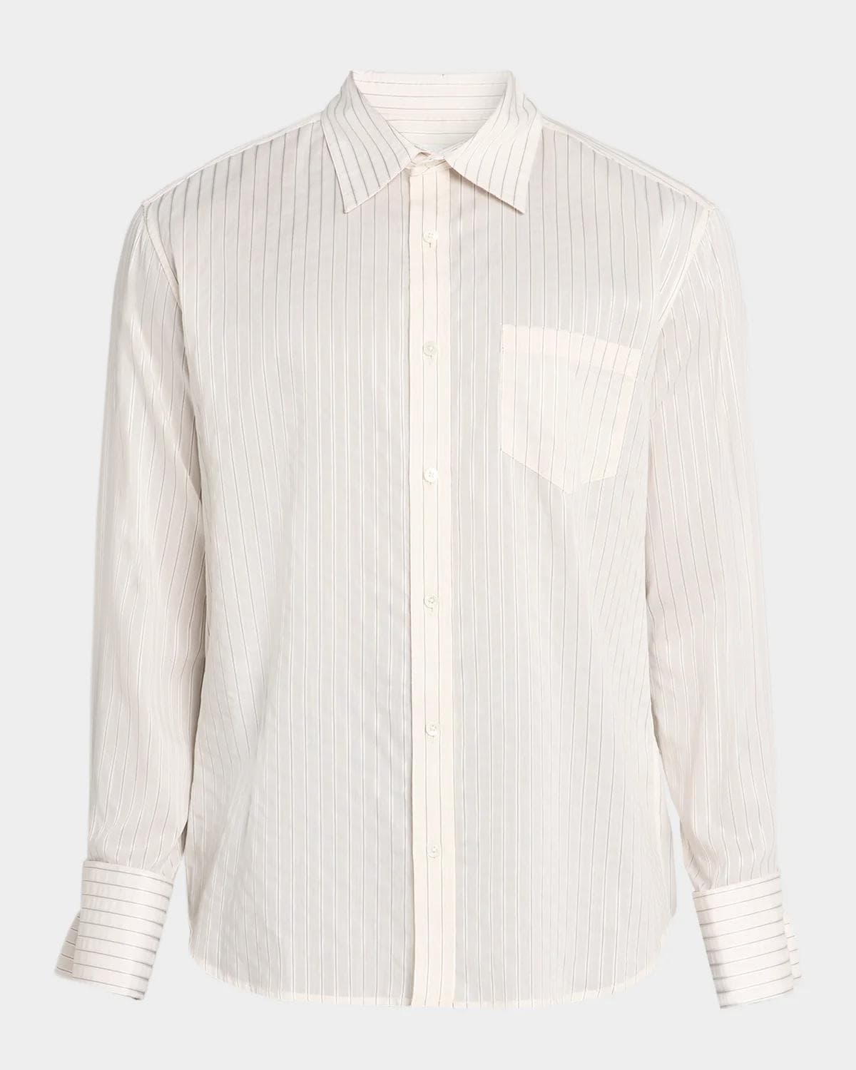 Public School Men's Pinstripe Everything is Now Button-Front Shirt
