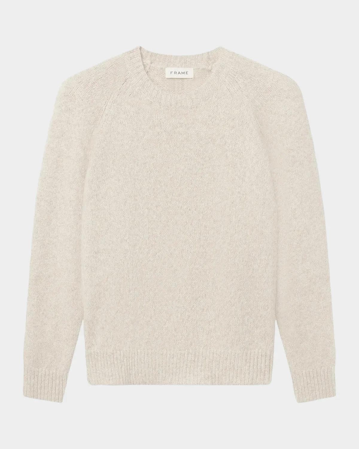 FRAME Men's Alpaca-Blend Raglan Crewneck Sweater