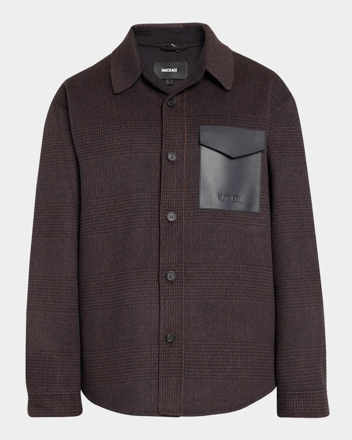 Mackage Men's Glen Check Wool-Blend Coat
