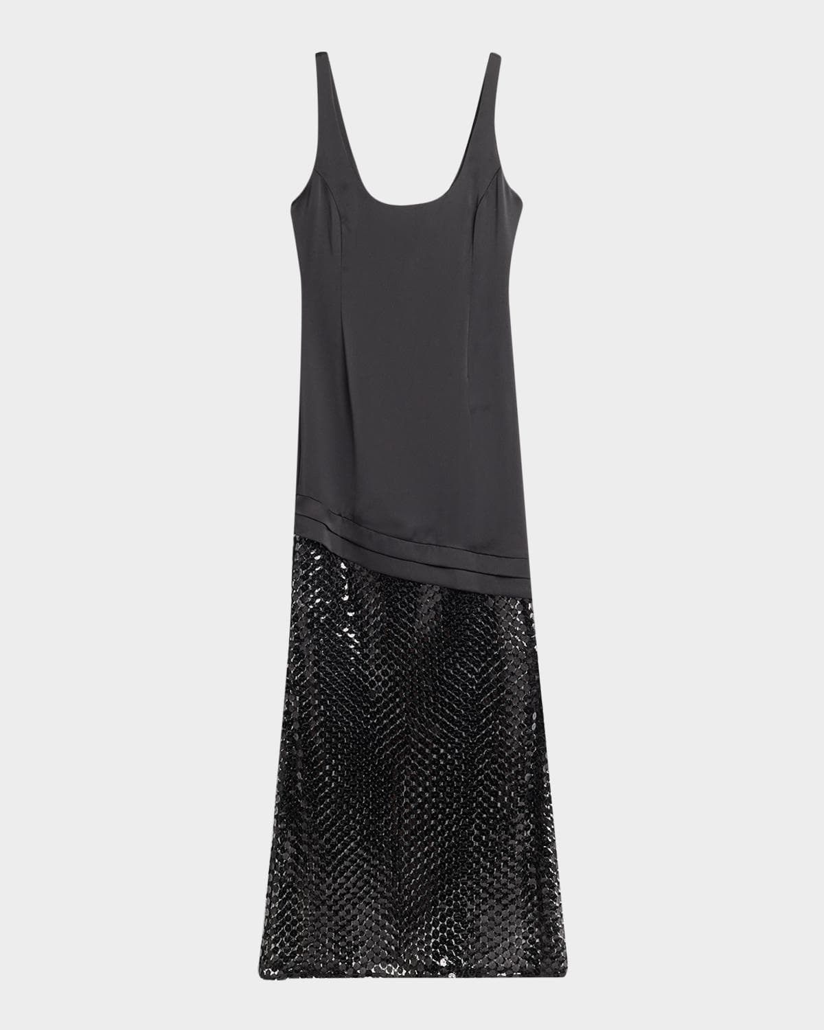 Ramy Brook Blossom Sleeveless Sequin Net Gown