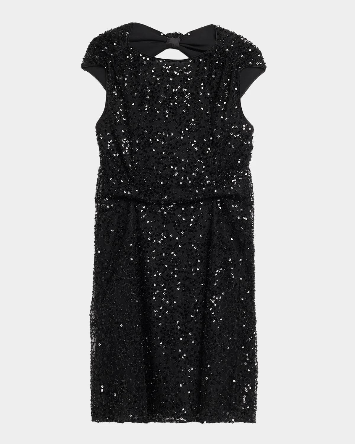 Emporio Armani Sequined Lace Knee-Length Dress