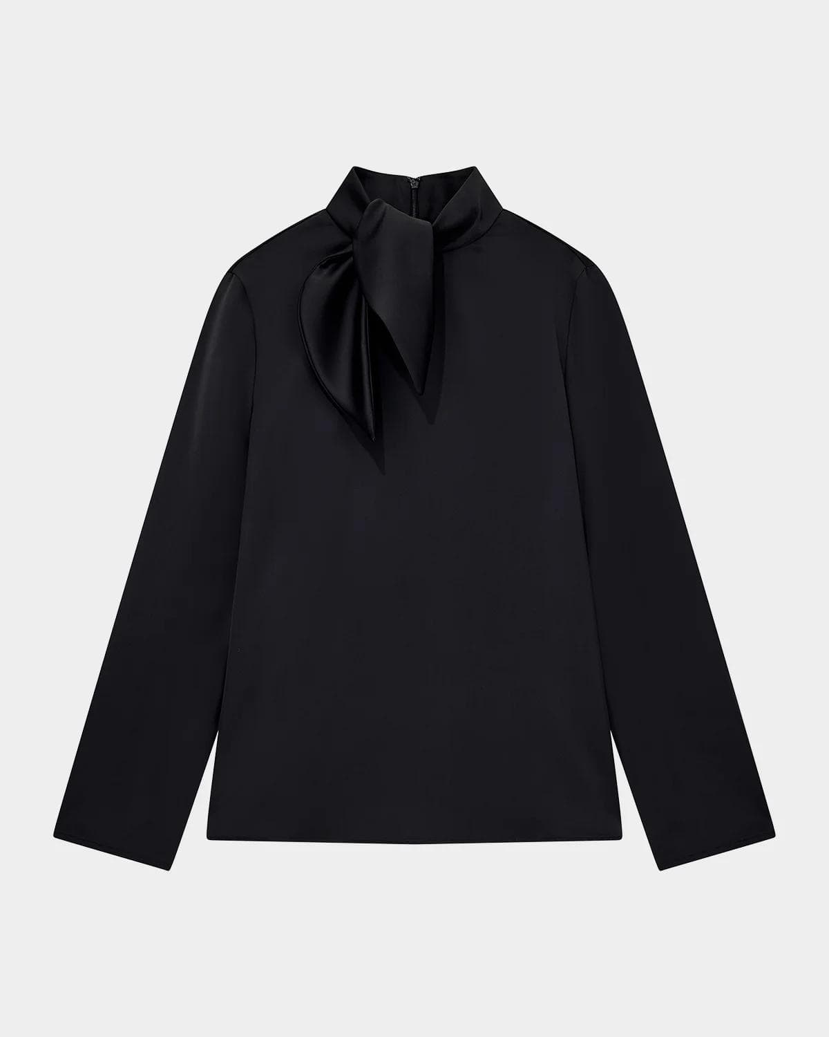 Emporio Armani Satin Tieneck Blouse