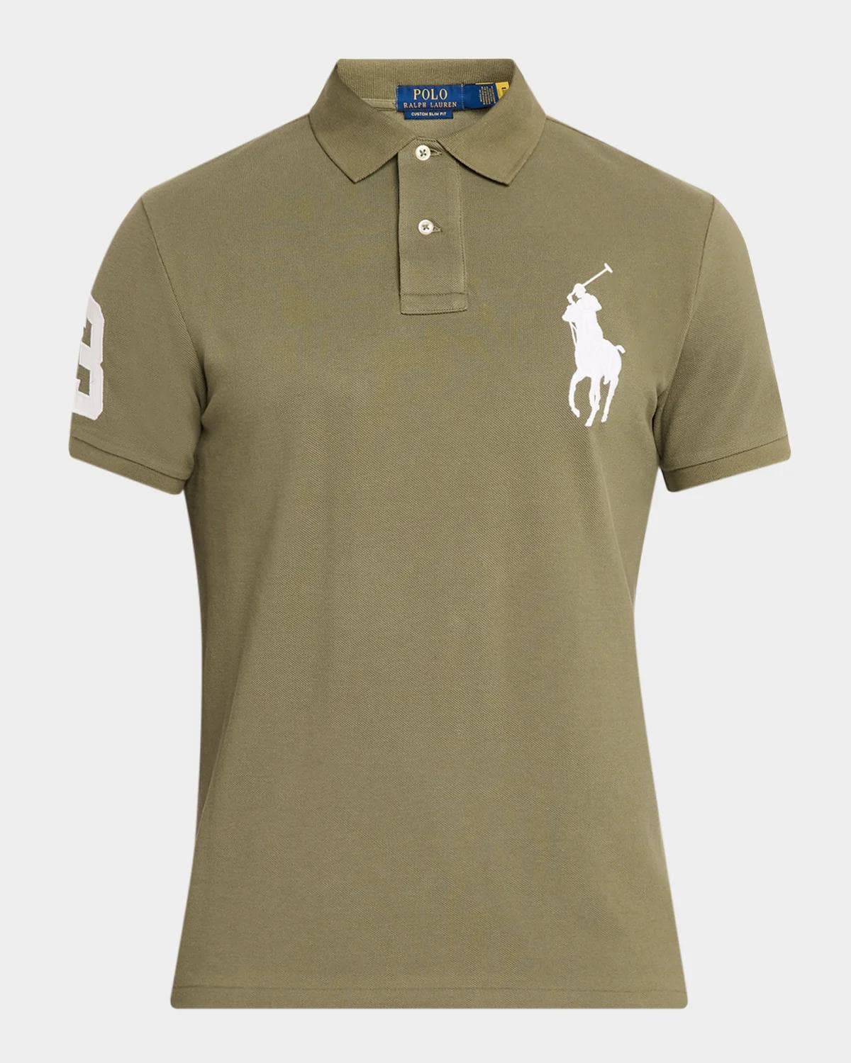 Polo Ralph Lauren Men's Custom Slim Fit Big Pony Mesh Polo Shirt