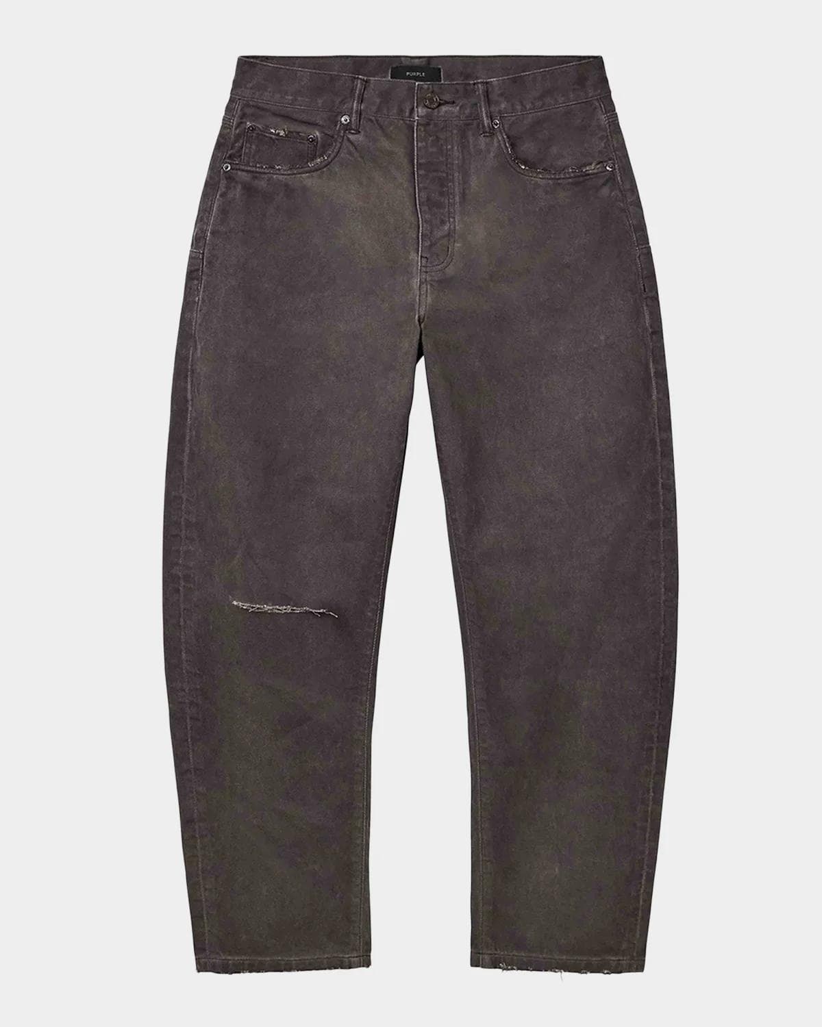 PURPLE Overdye Destroyed Straight Jeans
