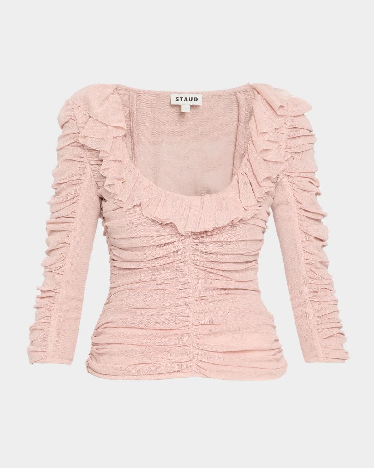 STAUD Gretta Ruffled Top