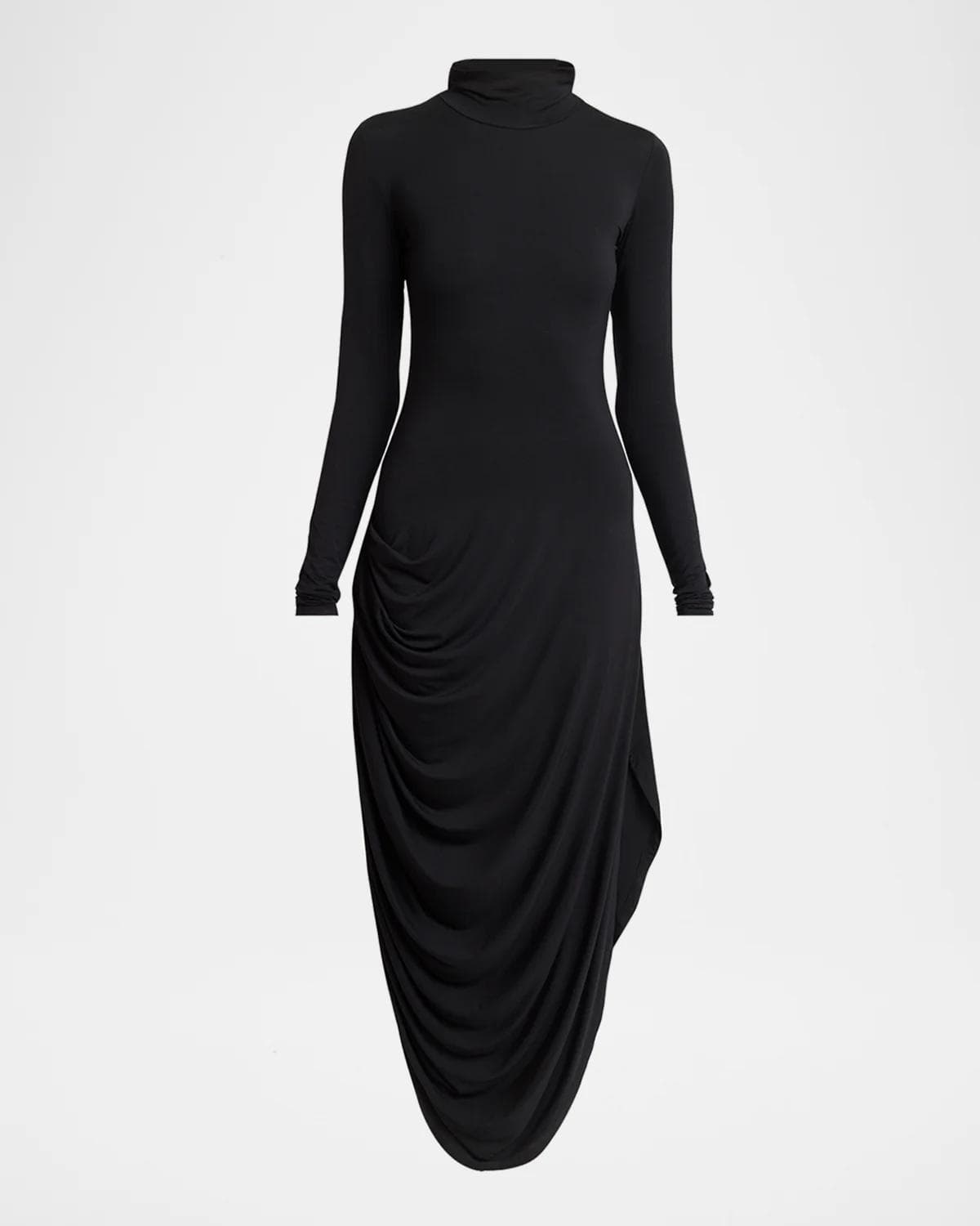 Proenza Schouler Imogen Draped Turtleneck Dress