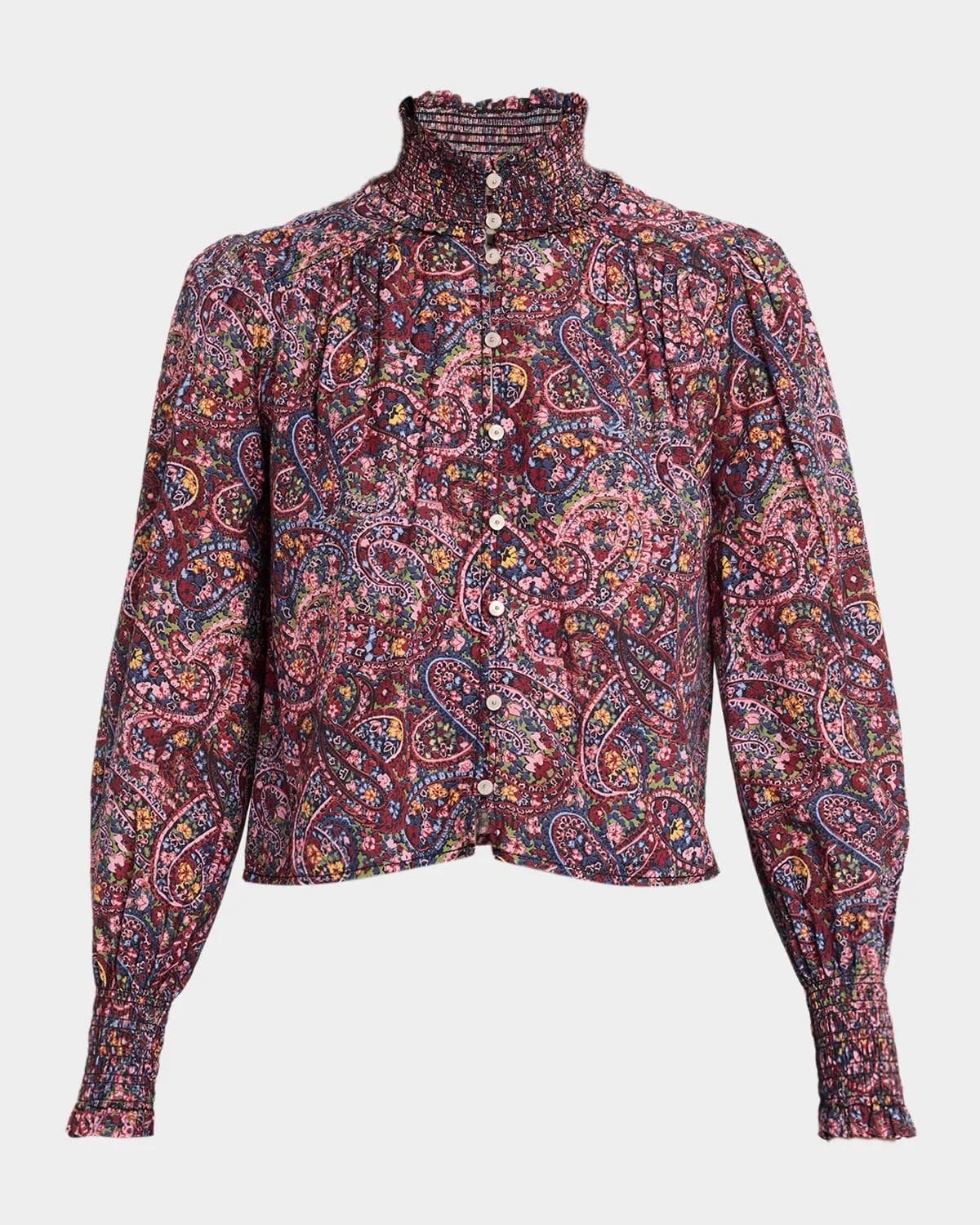Cinq à Sept Pia Paisley Top