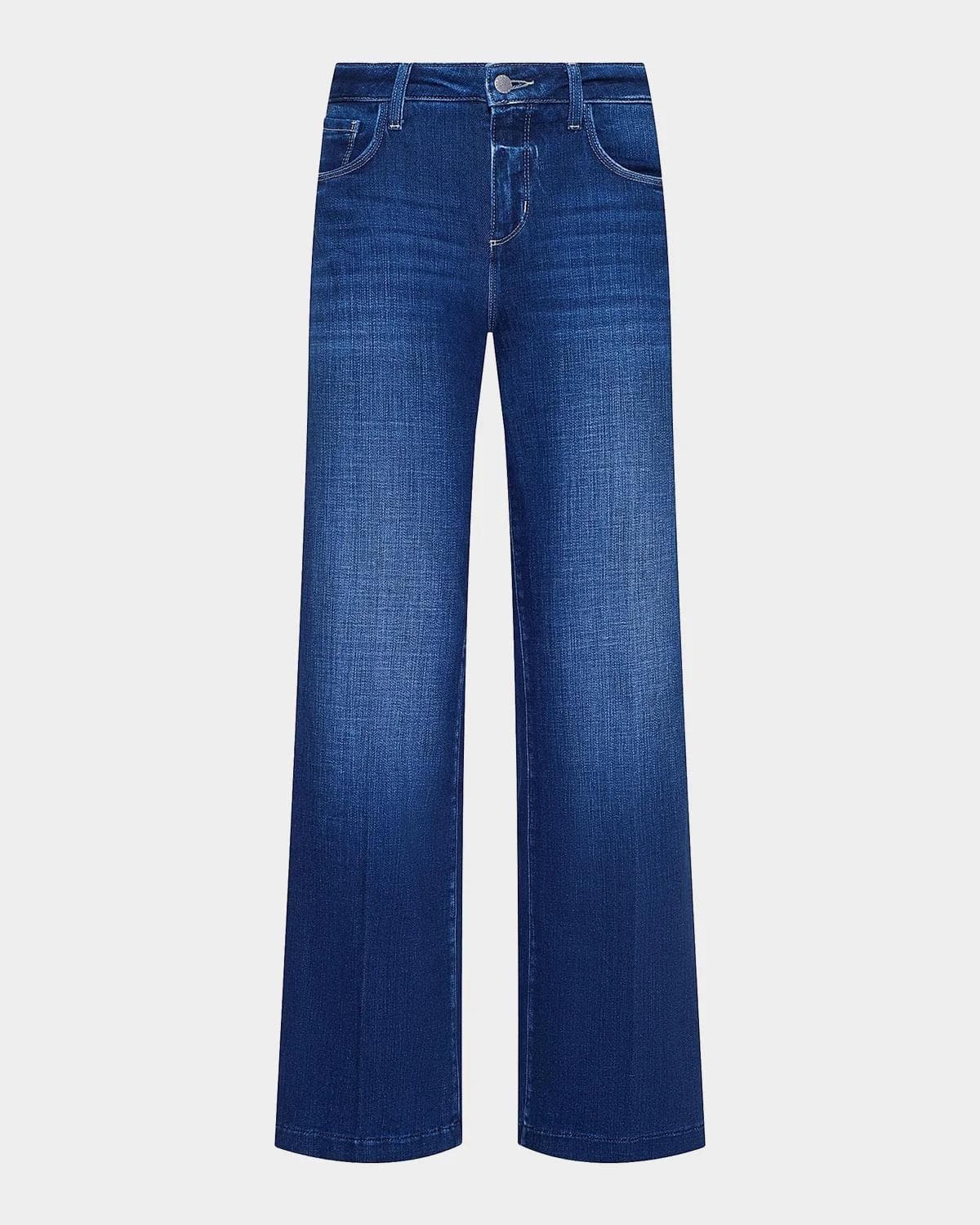 L 'AGENCE Scottie High-Rise Wide-Leg Jeans
