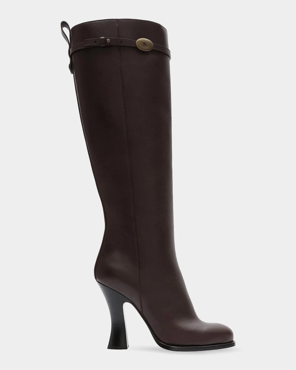 Burberry Pillar 100MM Leather Knee-High Boots