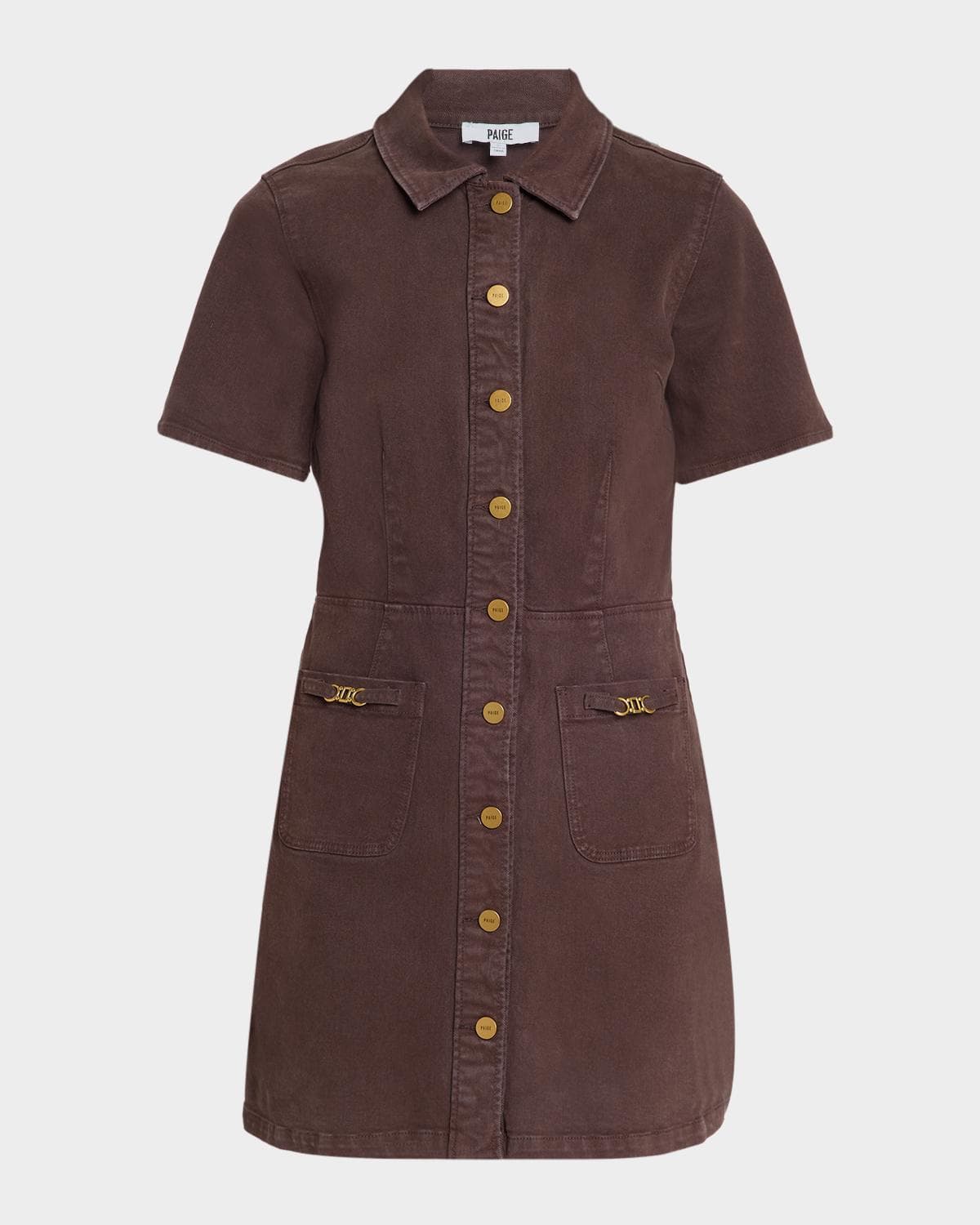 PAIGE Clementine Stretch Cotton Mini Dress