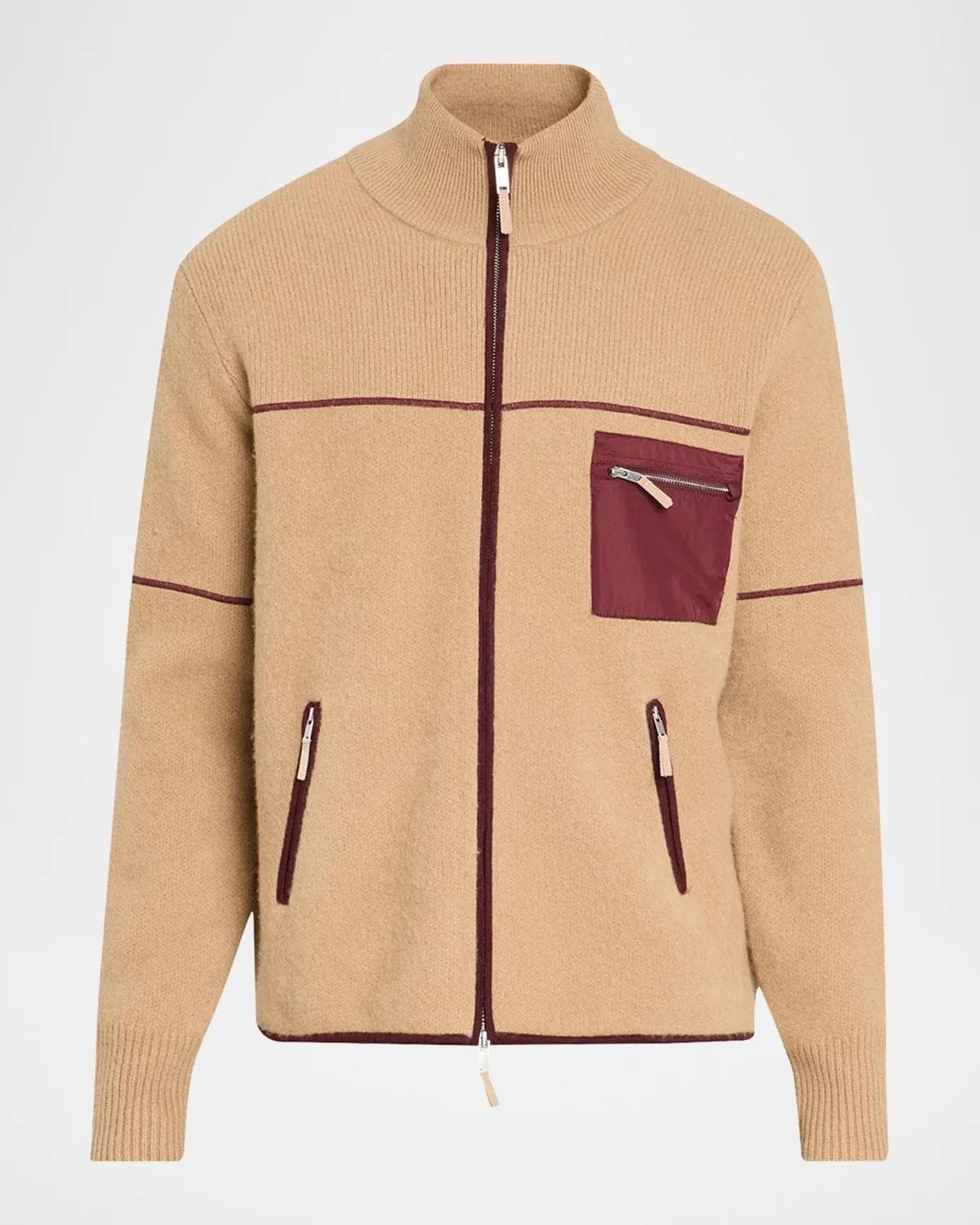 Guest in Residence Louis Felted Wool-Cashmere Zip-Front Jacket