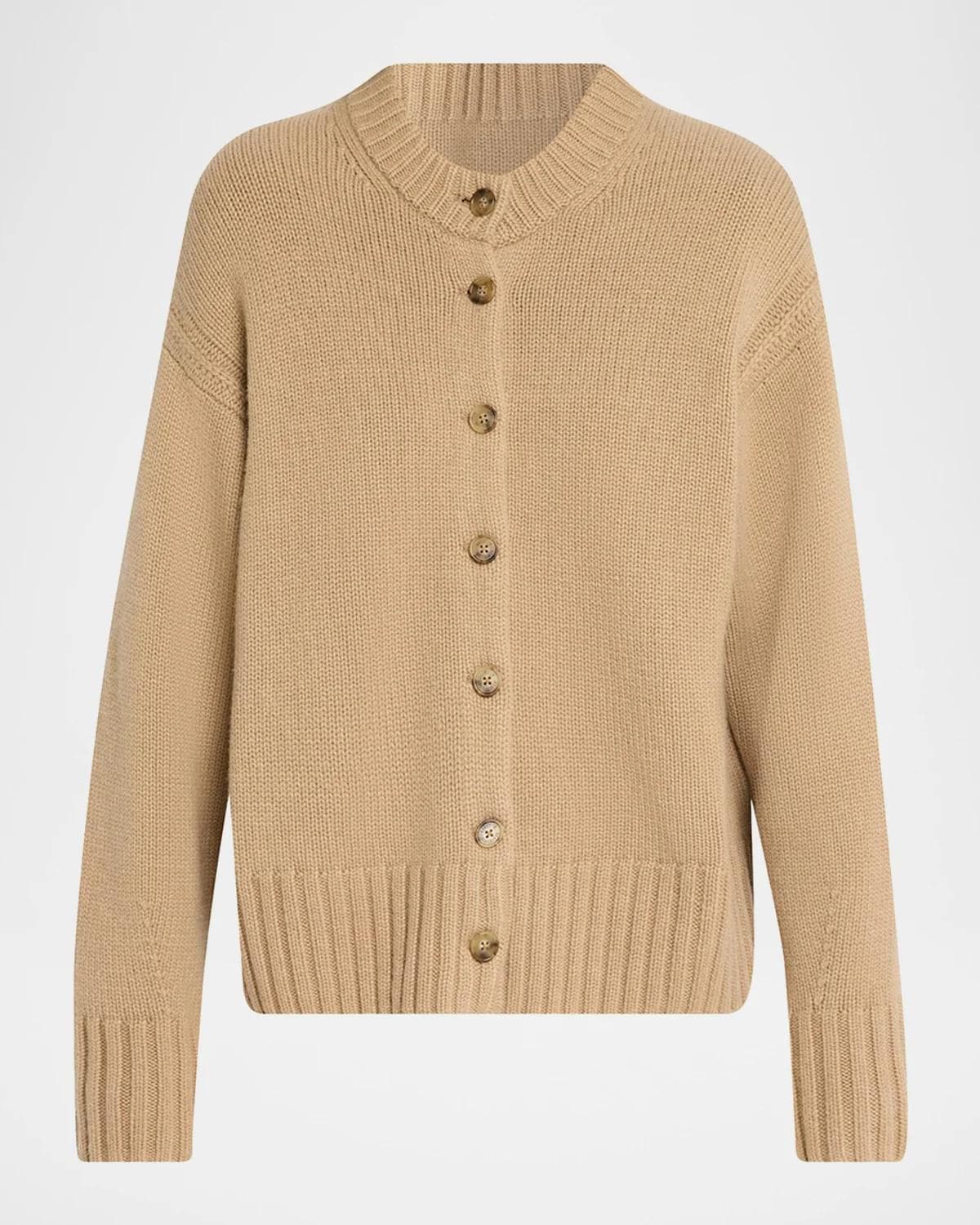 Guest in Residence Cozy Cashmere Crewneck Cardigan