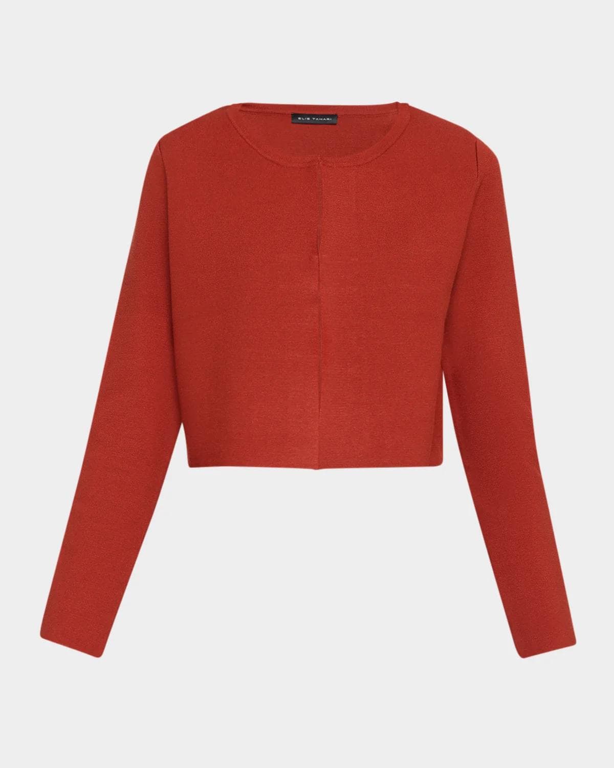 Elie Tahari The Kailany Cropped Knit Sweater