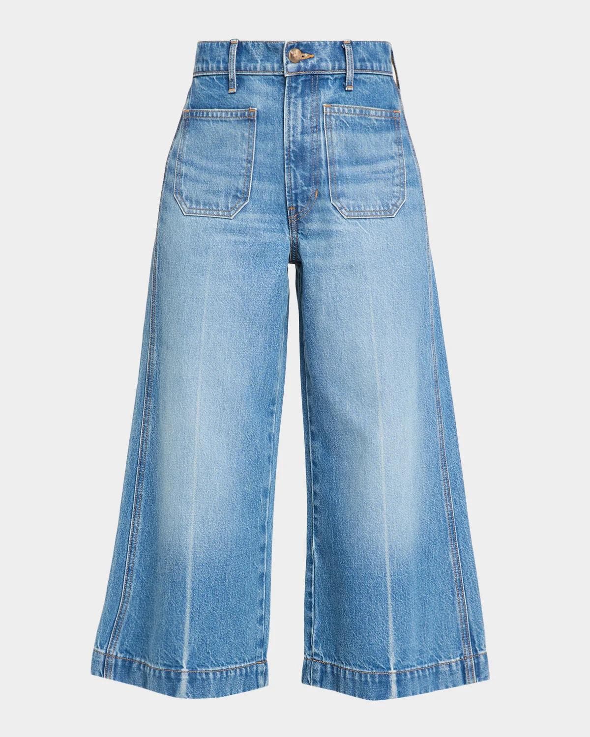 Veronica Beard Marlowe High-Rise Wide-Leg Culottes