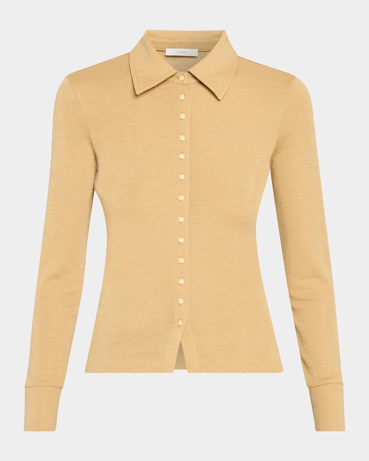 Vince Multi-Button Collared Cardigan Top