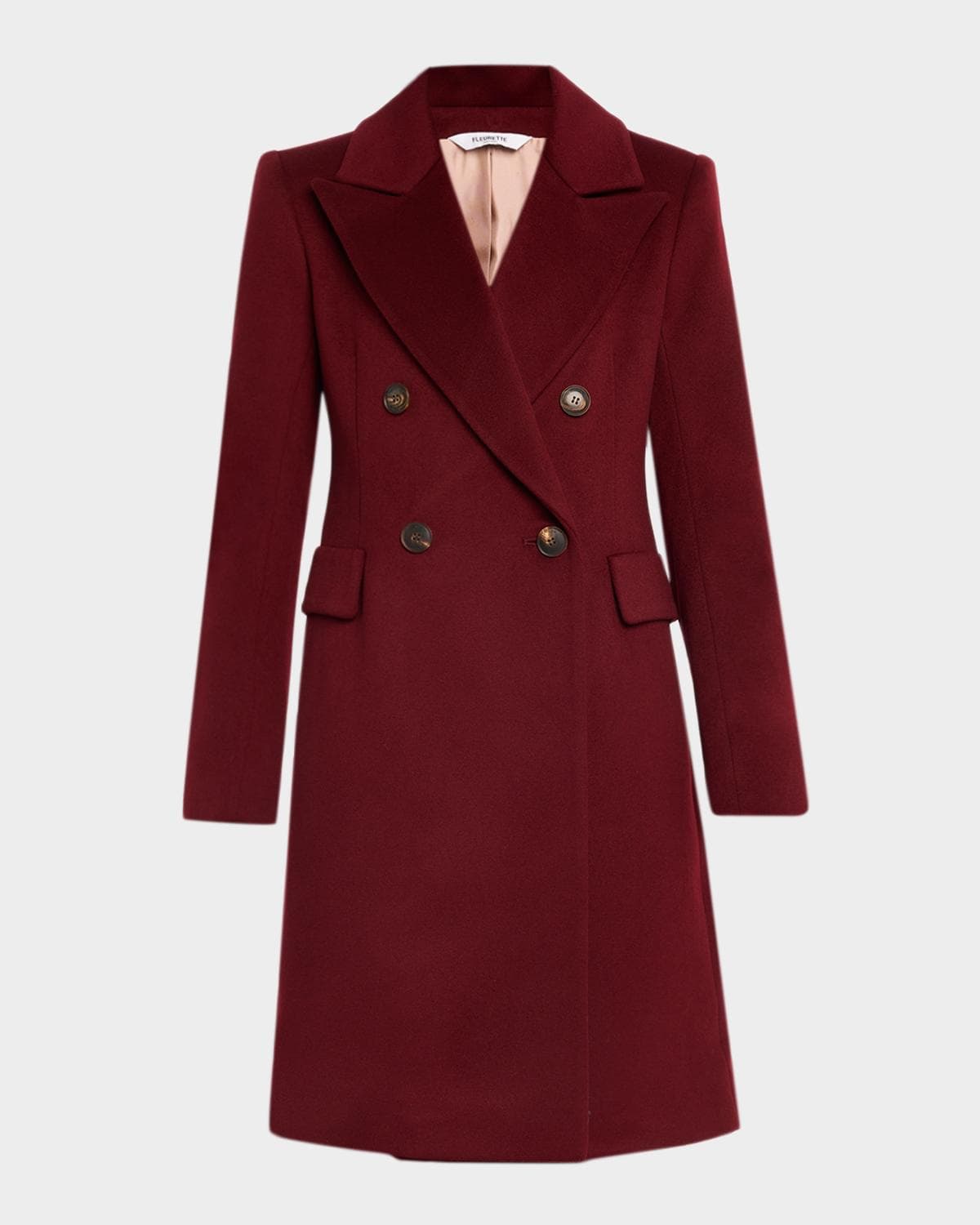 Fleurette Kaia Wool Double-Breasted Coat