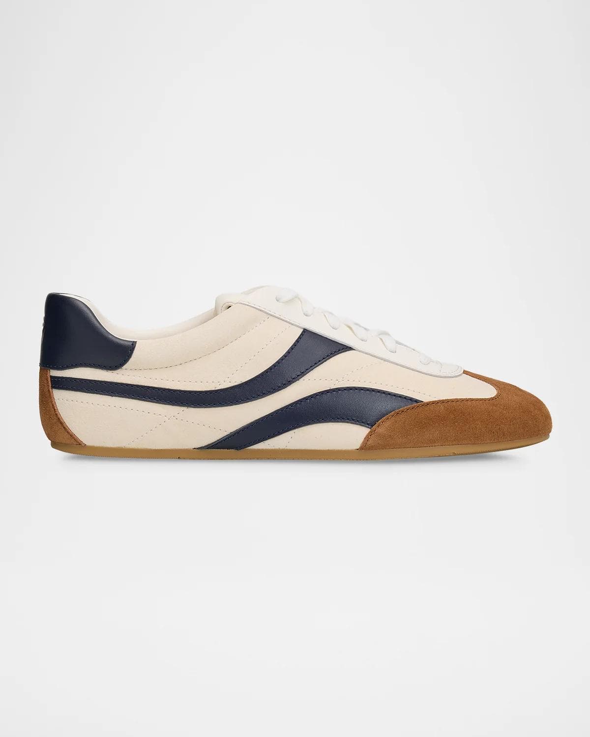 Stuart Weitzman Vander Suede Low-Top Sneakers