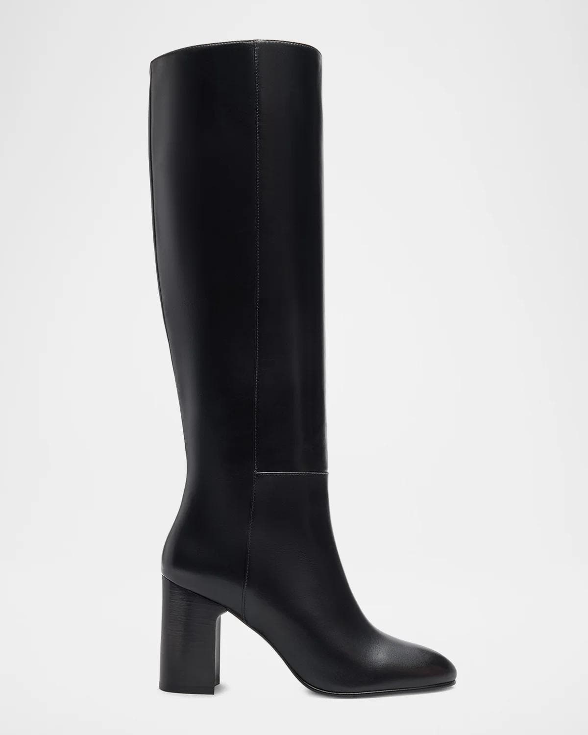 Stuart Weitzman 85mm Mulberry Leather Knee-High Boots