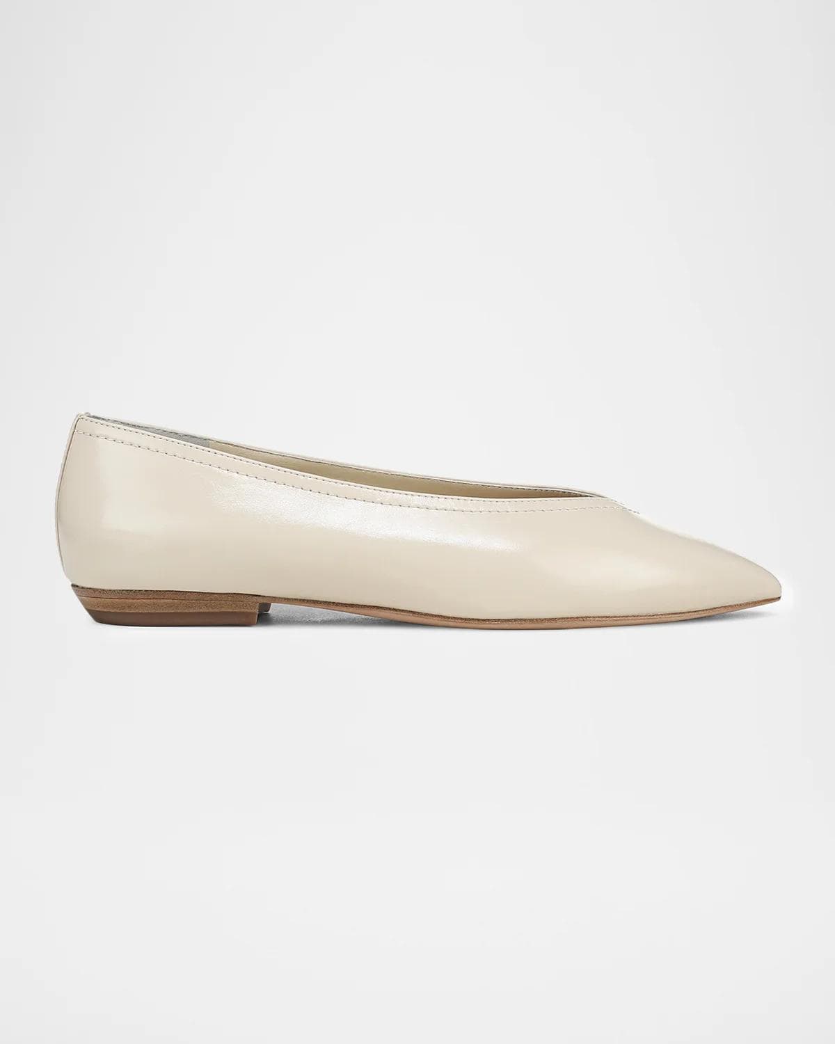 Veronica Beard Bancroft Leather Ballerina Flats