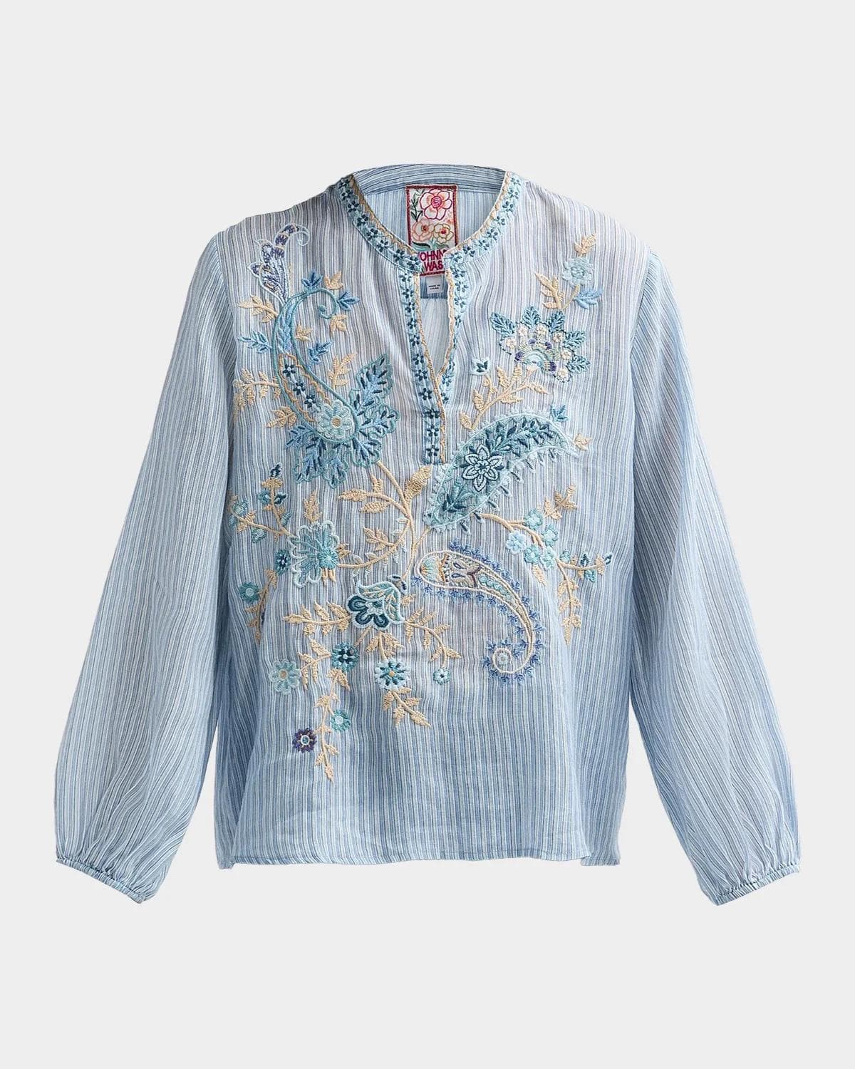 Johnny Was Lyora Relaxed Swing Tunic Blouse