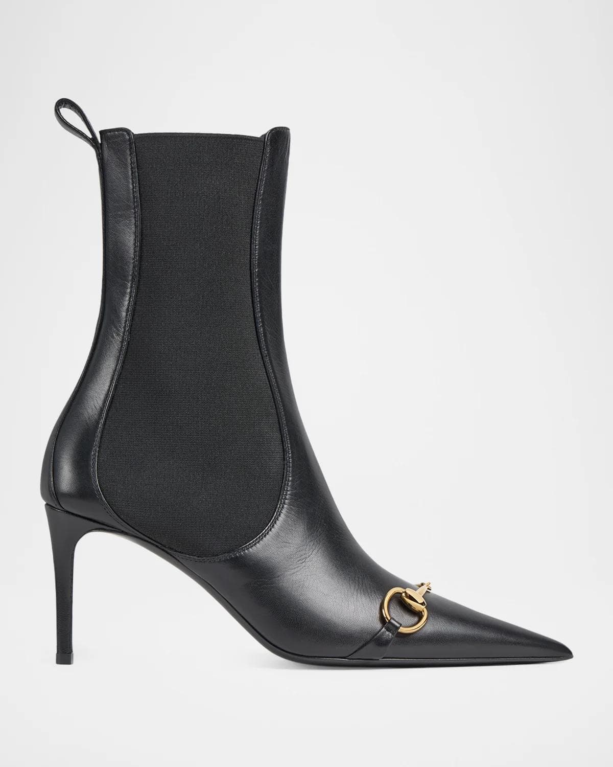 Gucci Donna 80MM Leather Ankle Boots