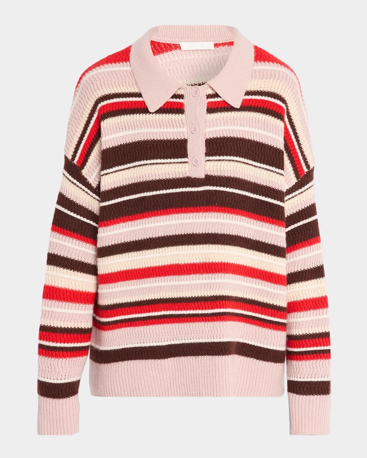 Sablyn Billie Relaxed Striped Polo Sweater