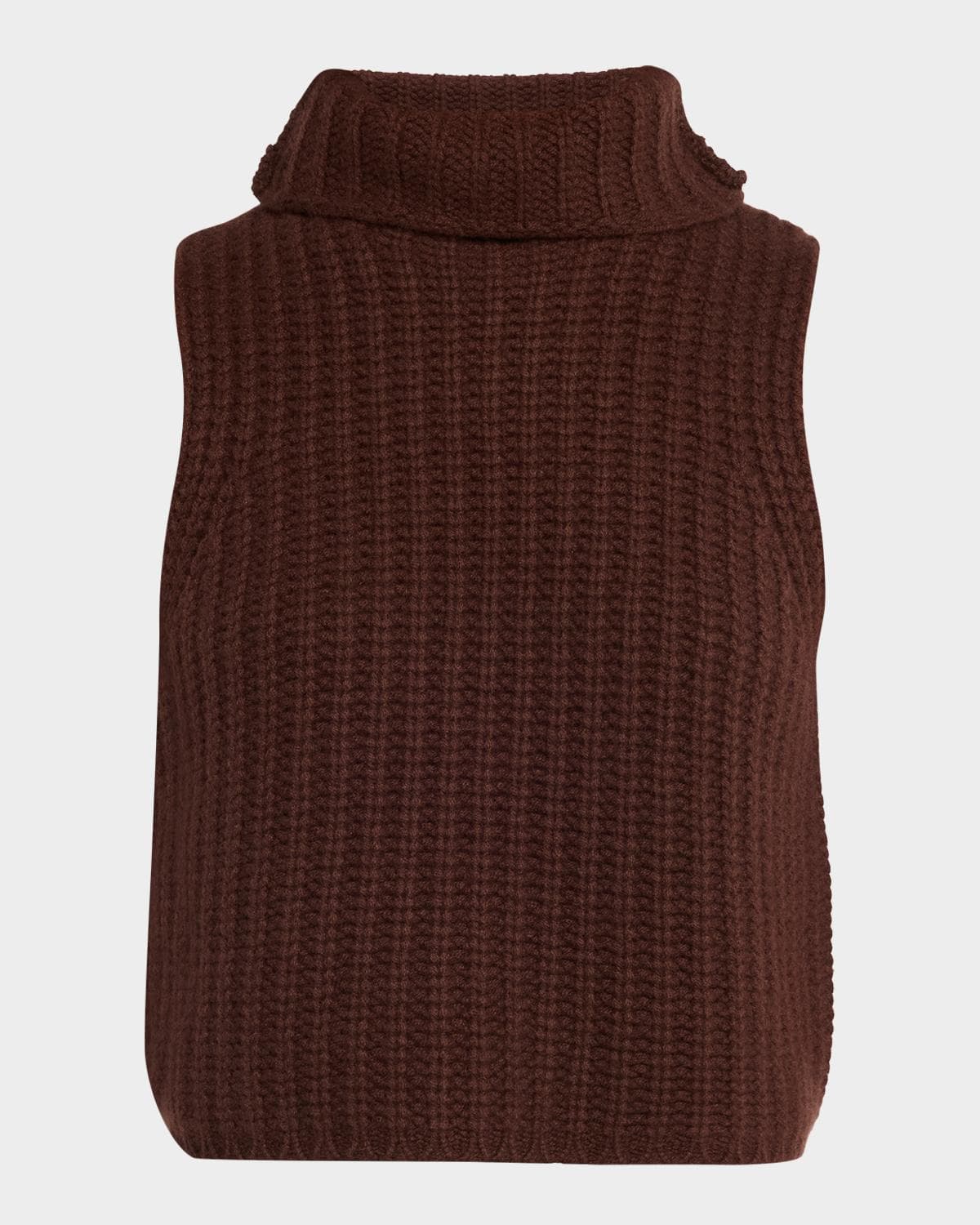 Sablyn Saige Cropped Cashmere Turtleneck Sweater Vest