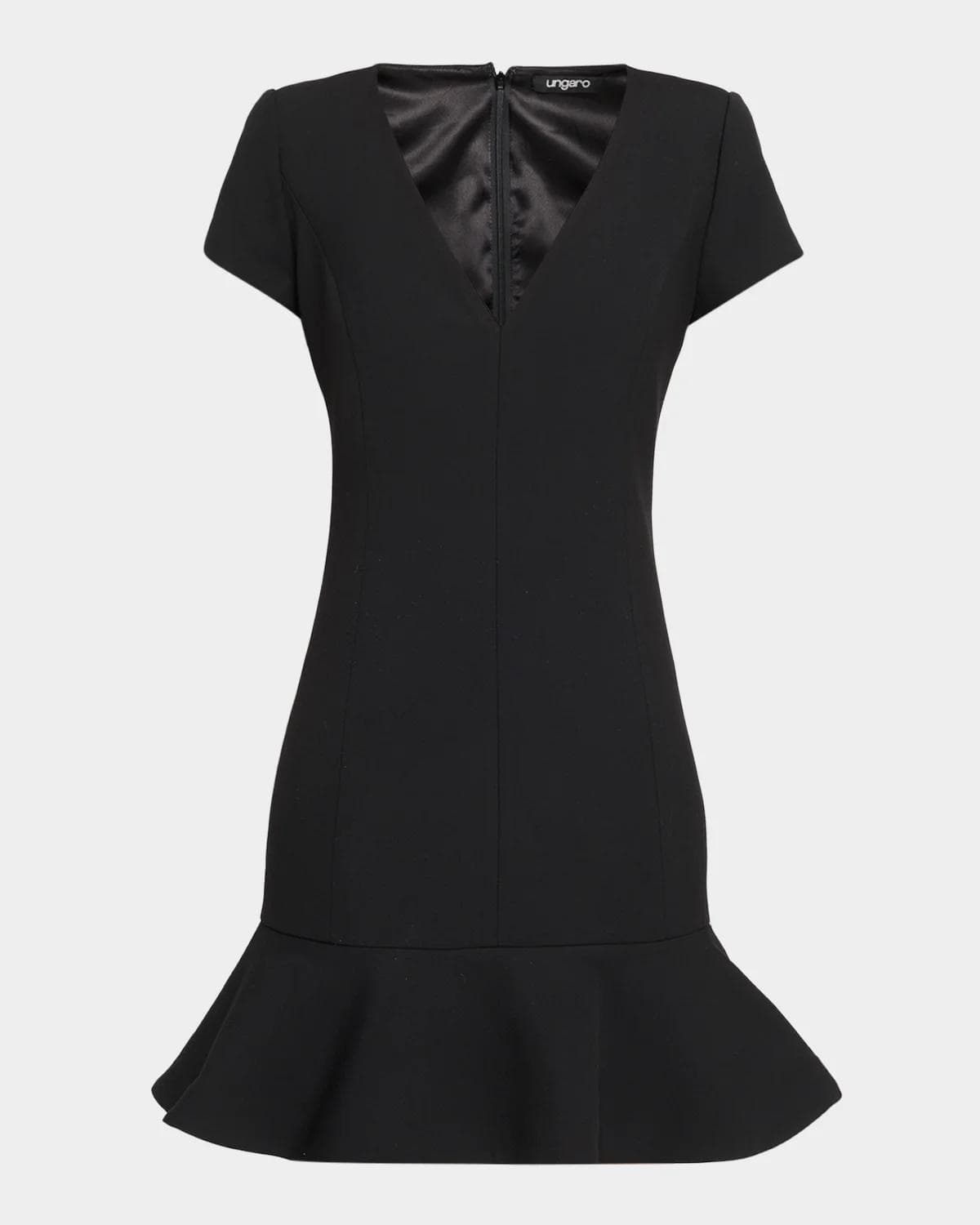 Ungaro Kenny Ruffle A-Line Mini Dress