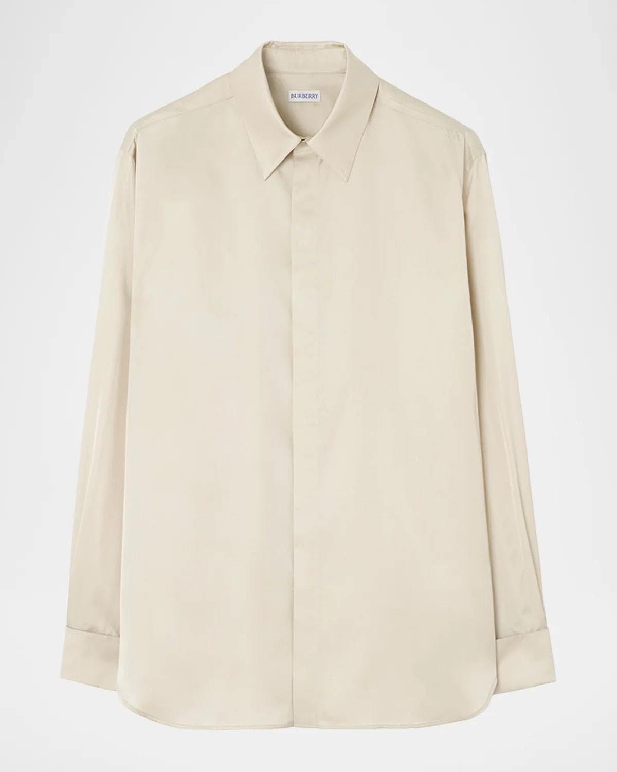 Burberry Men's Henry Silk French-Cuff Sport Shirt